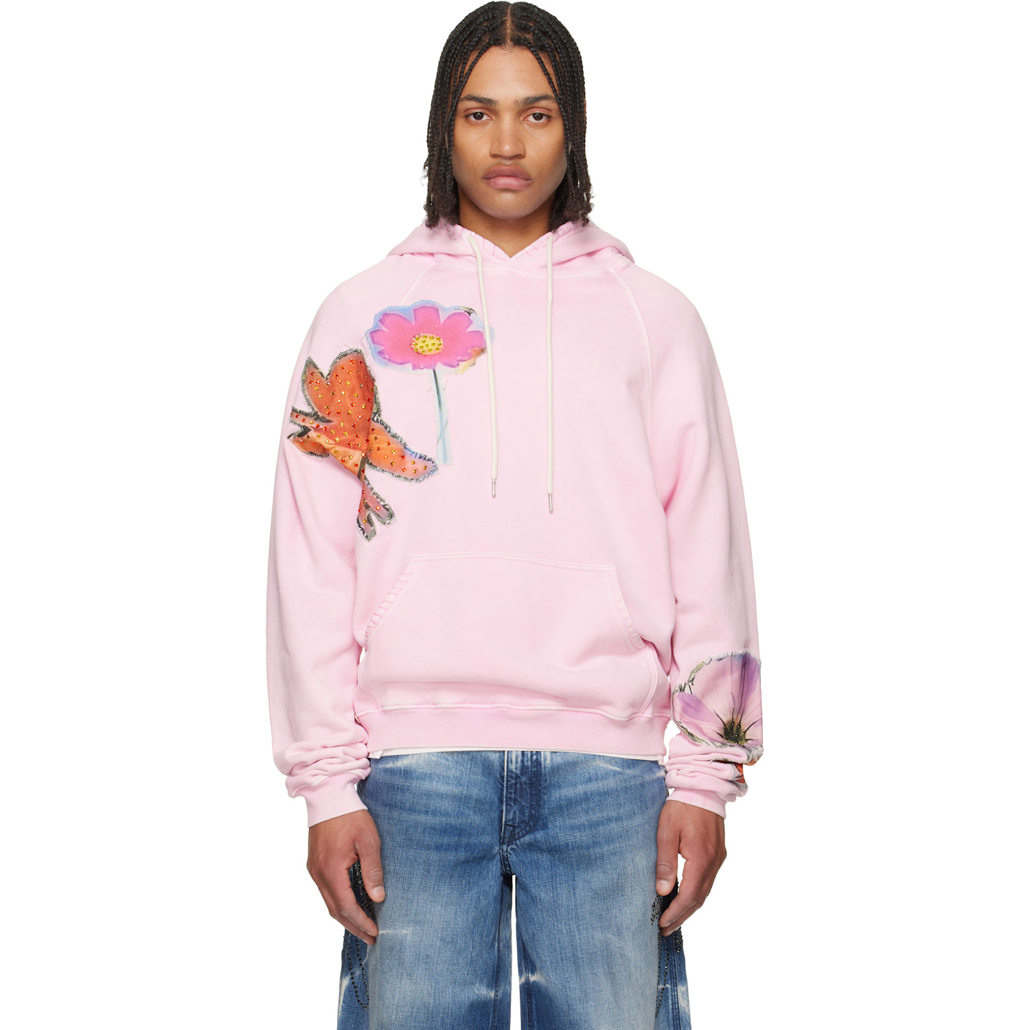 COÛT DE LA LIBERTÉ Pink Altamont CDLL French Terry L-S Raglan Hoodie