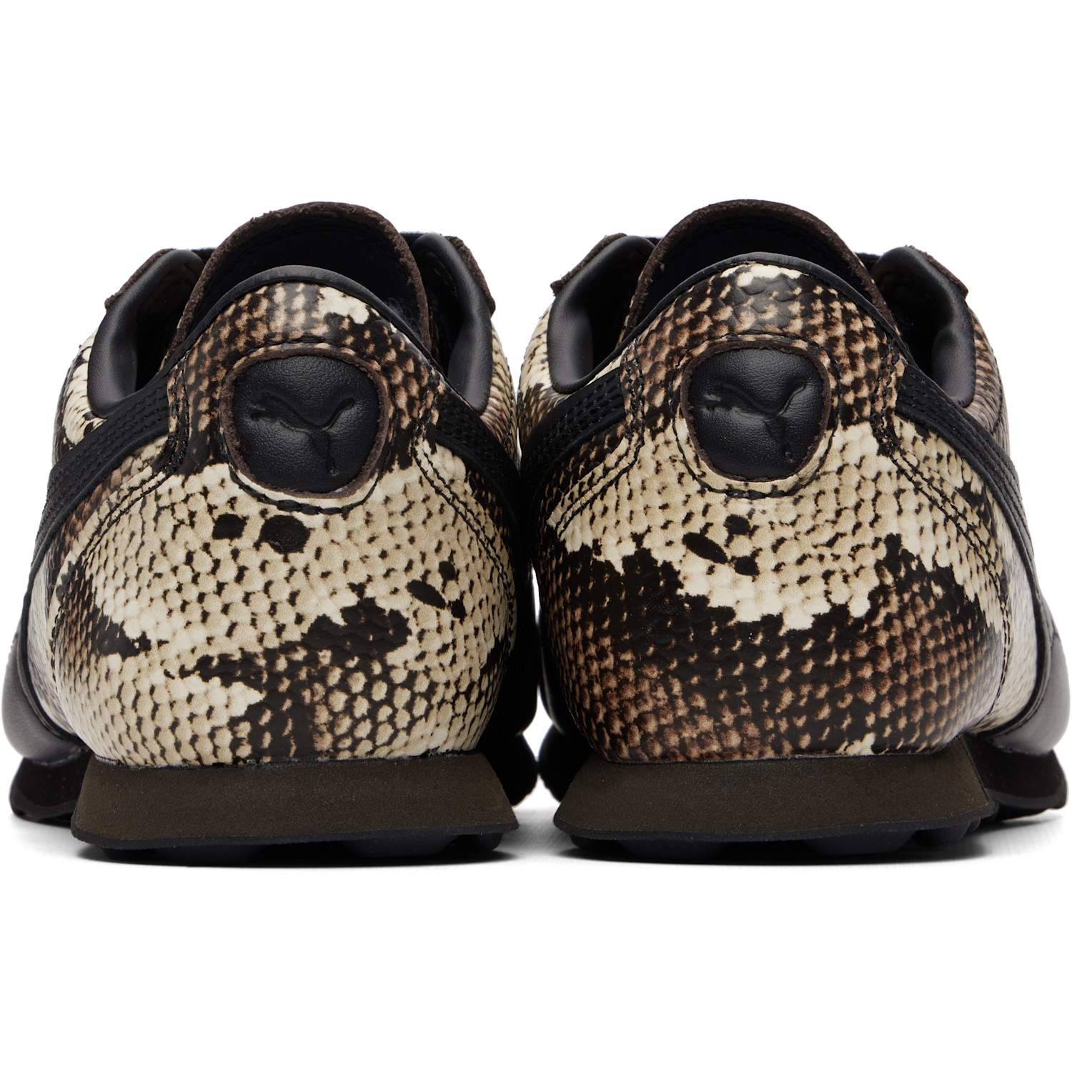  Puma Brown Sprint Snake Sneakers 