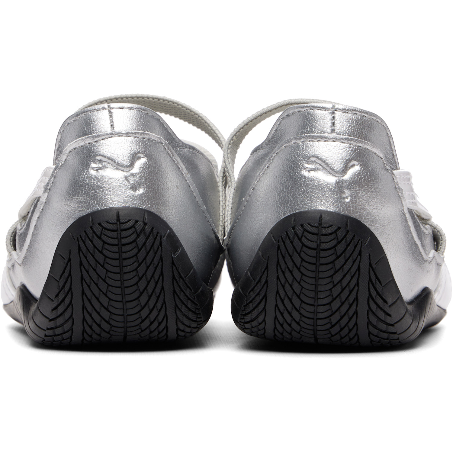  Puma Silver Speedcat Ballet Metallic Sneakers 