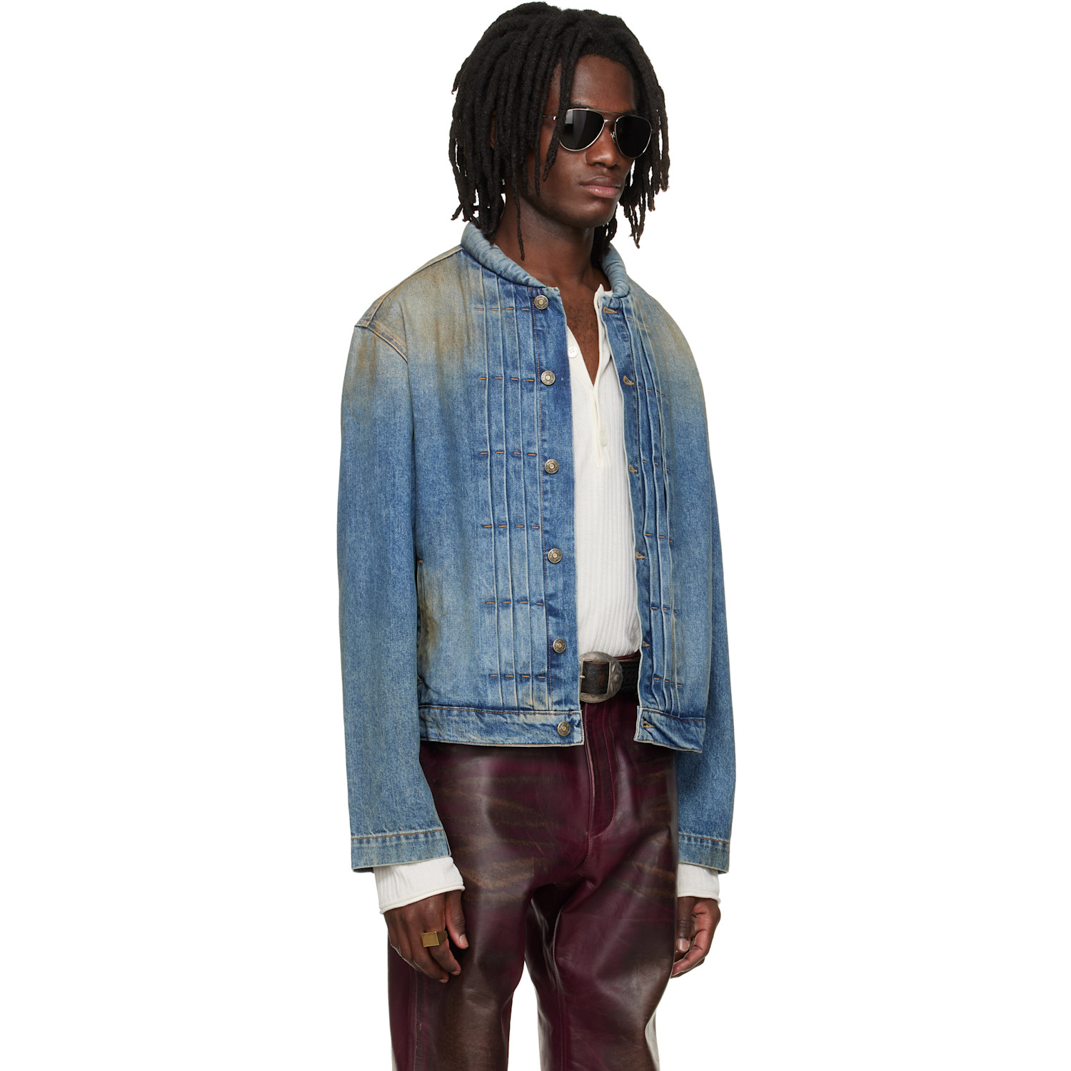  424 Blue Collection Trucker Denim Jacket 