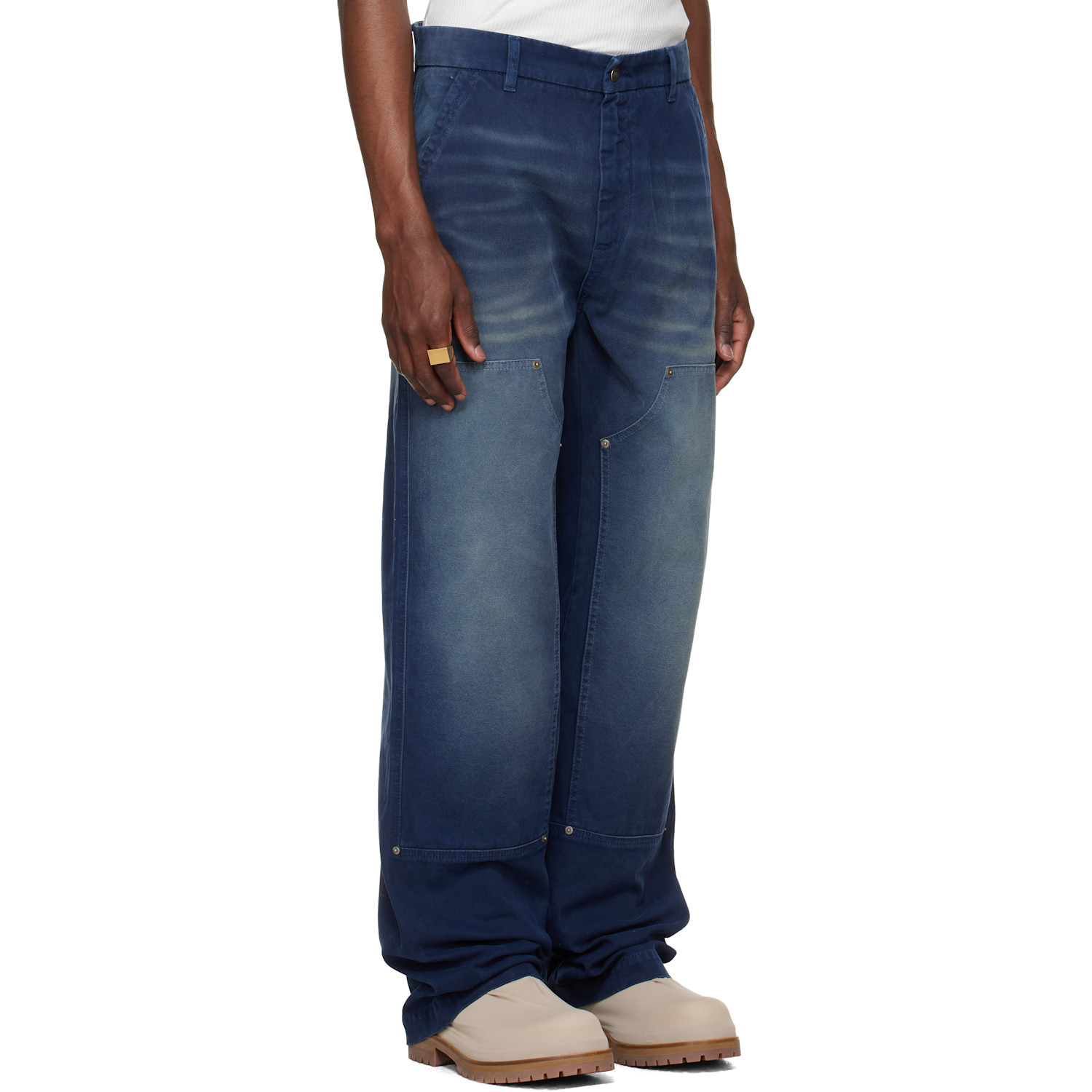  424 Navy Work Trousers 