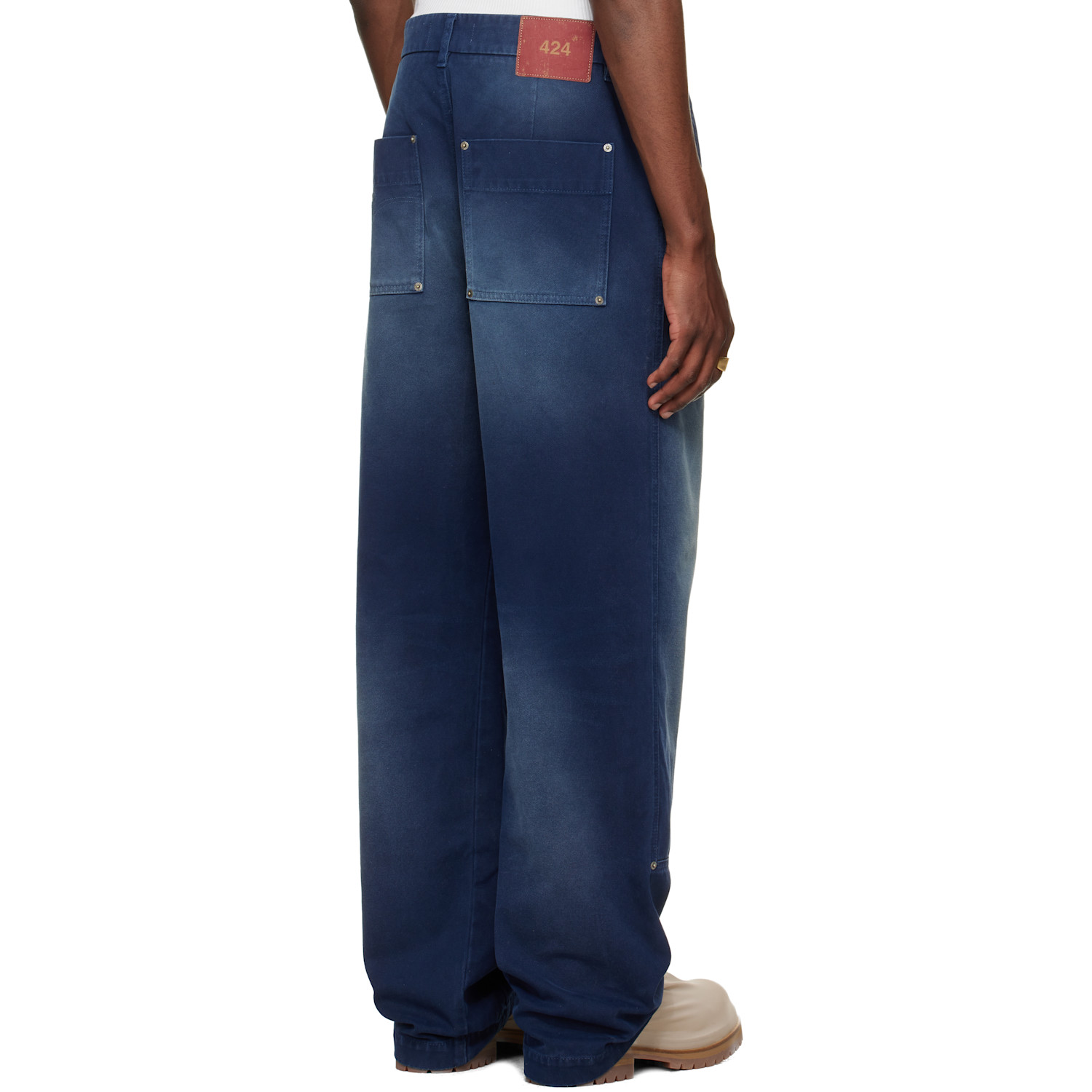  424 Navy Work Trousers 