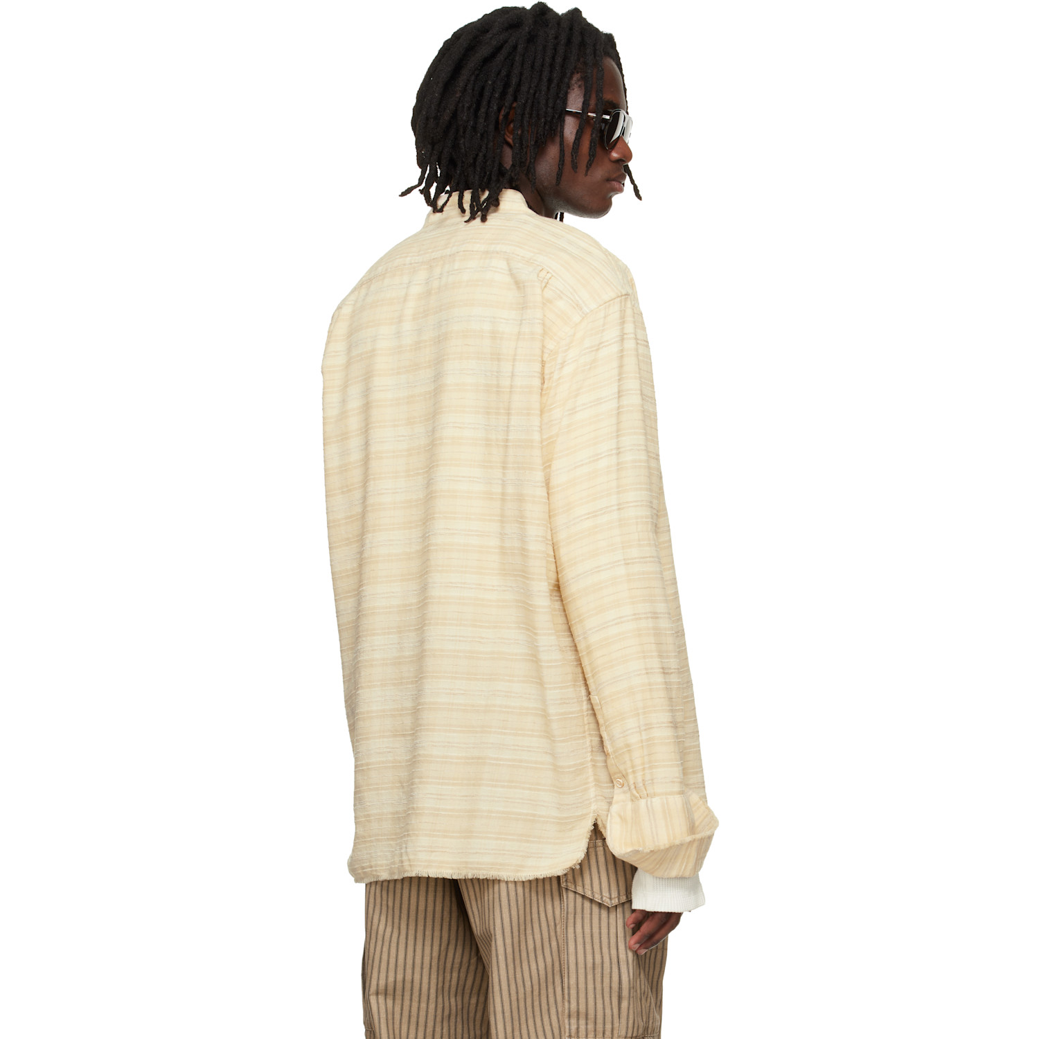  424 Beige Flannel Shirt 