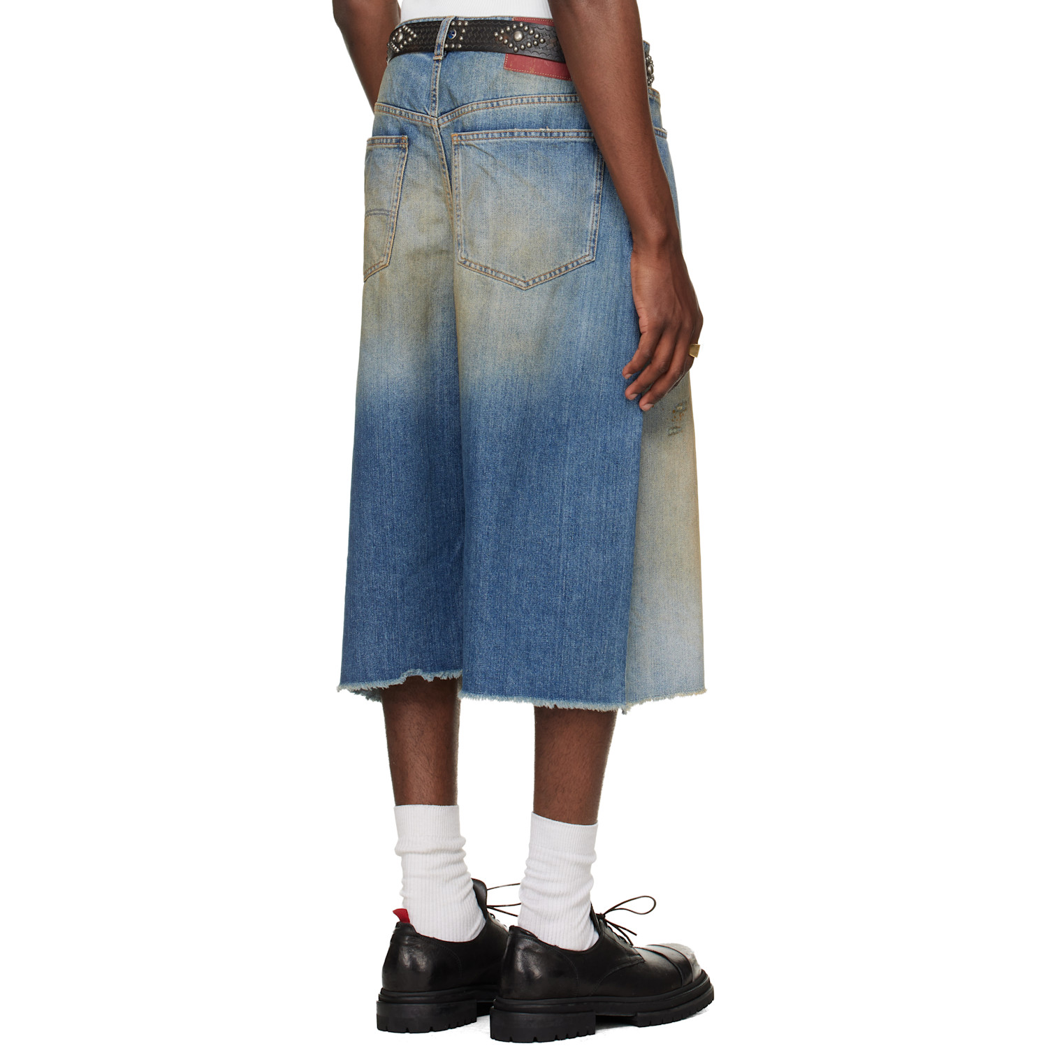  424 Blue 'big Daddy' Denim Shorts 