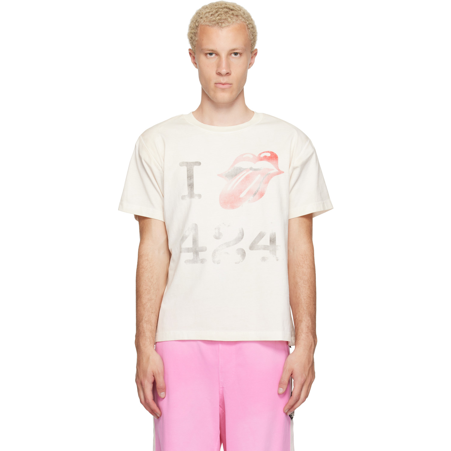 424 Off-White 'I Love 424' Tongue T-shirt