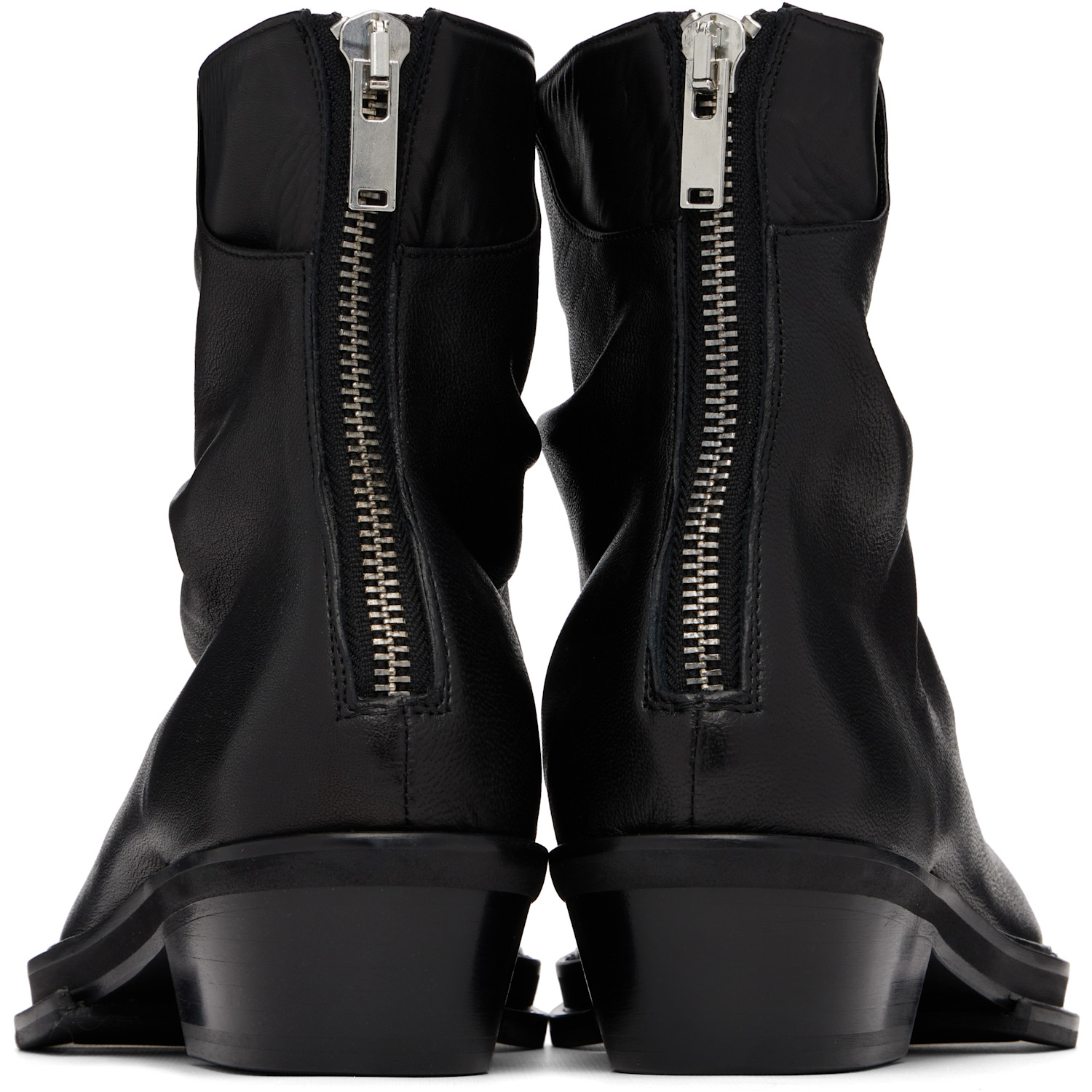  424 Black Marathon Cowboy Boots 