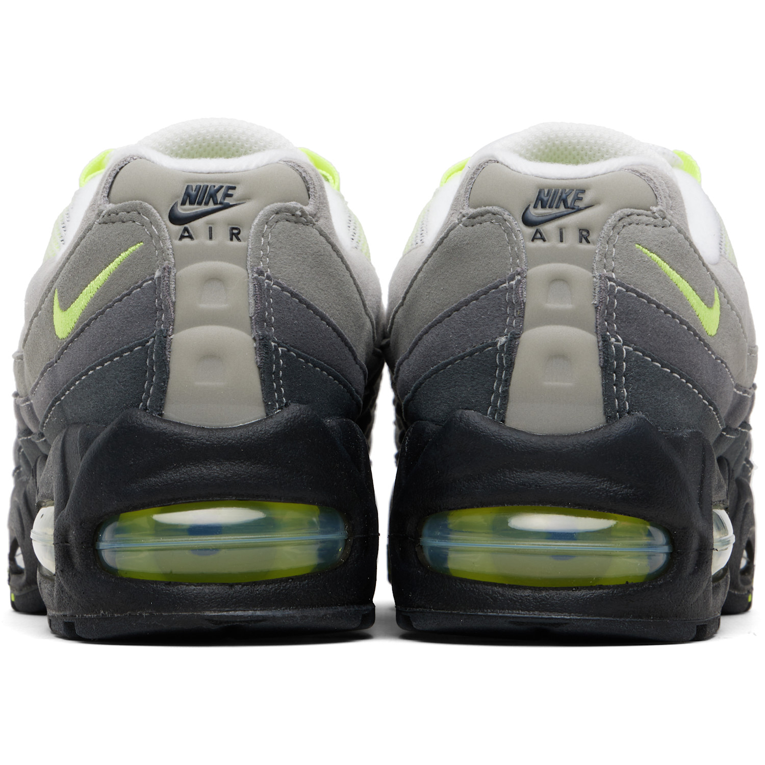  Nike Gray Air Max 95 Big Bubble Sneakers 