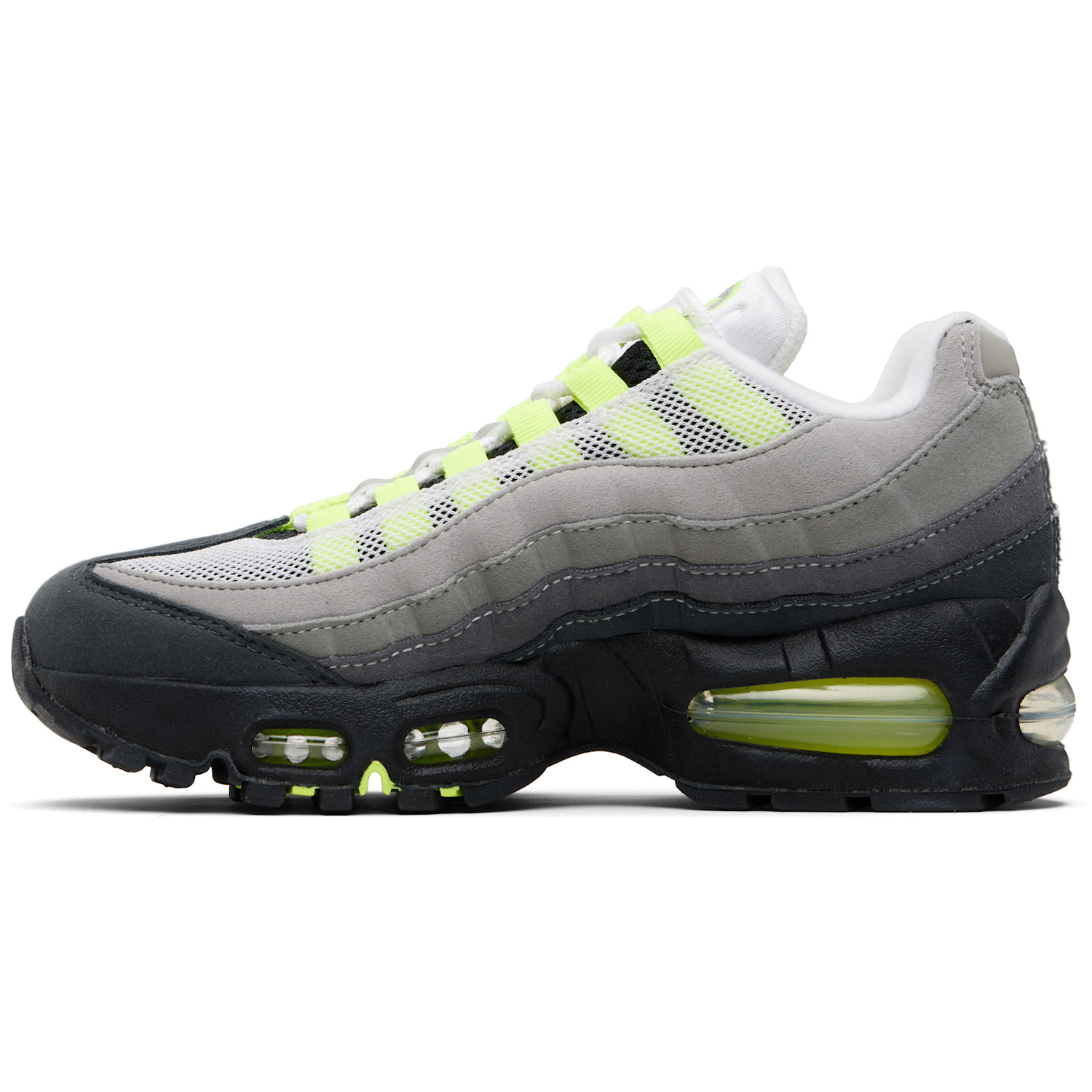  Nike Gray Air Max 95 Big Bubble Sneakers 