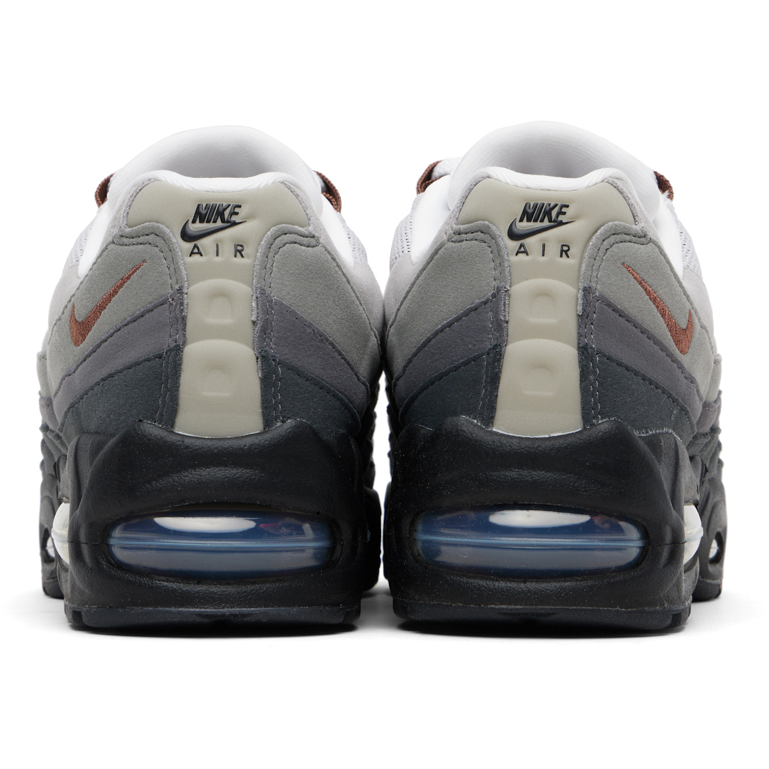  Nike Gray Air Max 95 Big Bubble Sneakers 