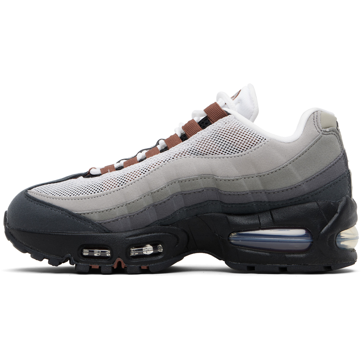  Nike Gray Air Max 95 Big Bubble Sneakers 