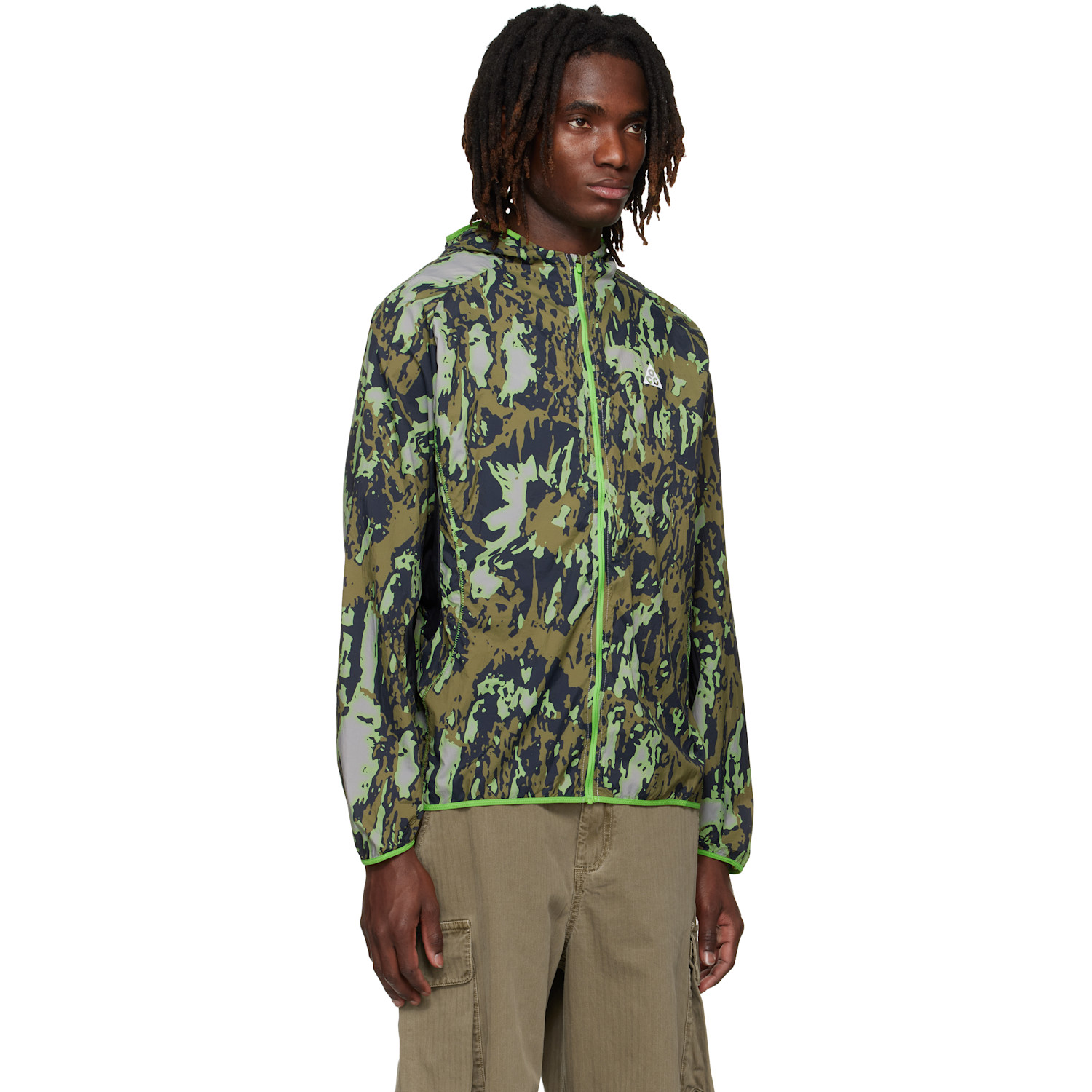  Nike Green Acg Trail Running Jacket 