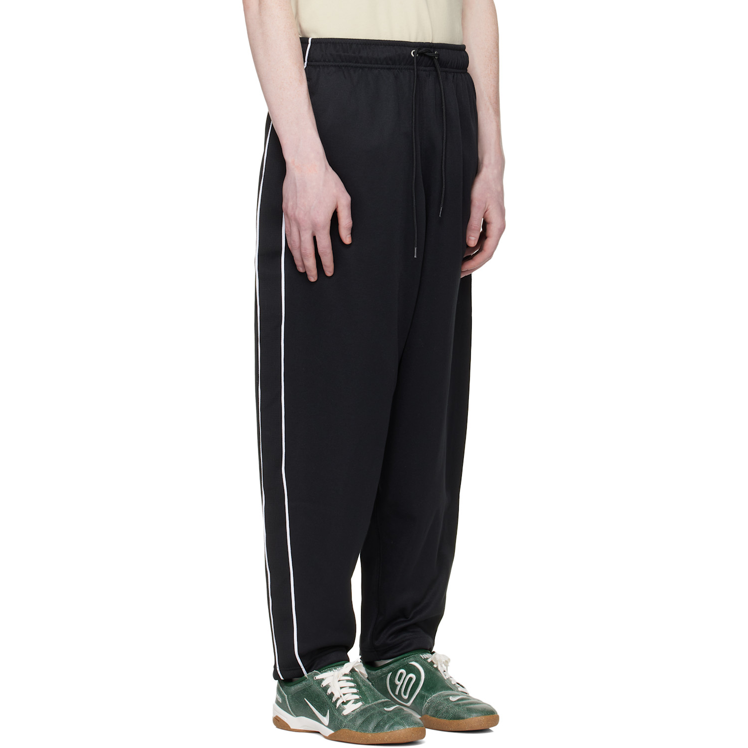  Nike Black Oversized Knit Tracksuit Pants 