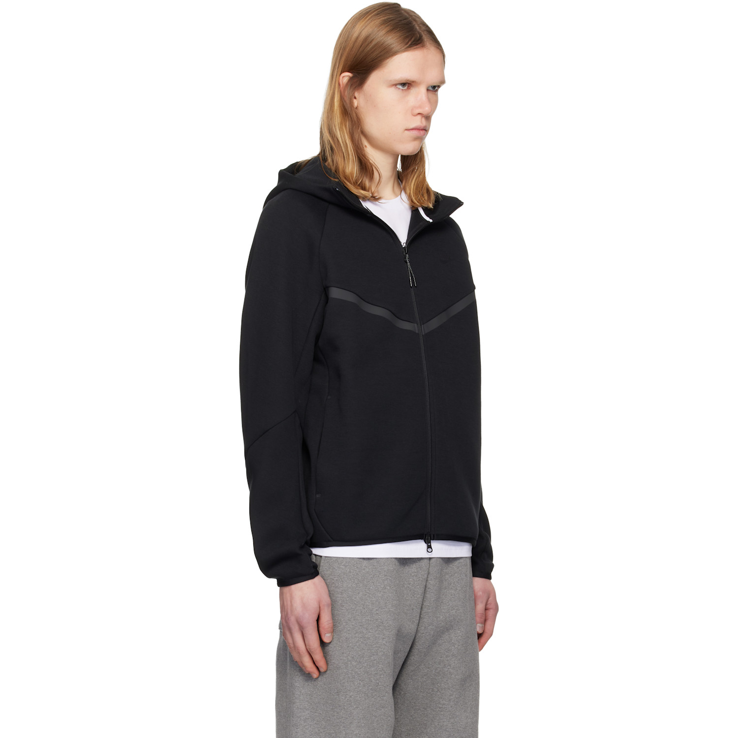  Nike Black Nike Tech Fleece Windrunner Full-zip Hoodie 