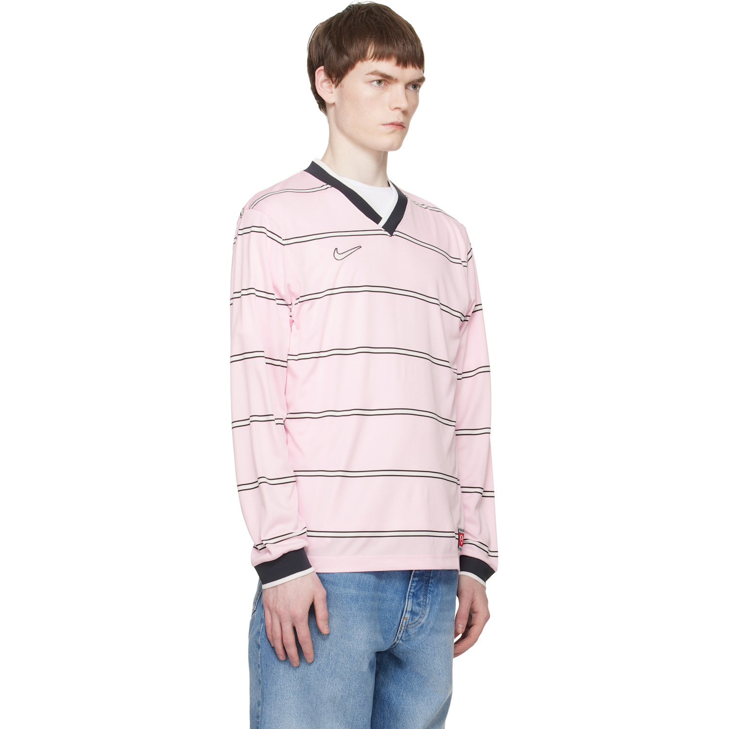  Nike Pink Dri-fit Long-sleeve Soccer Top 