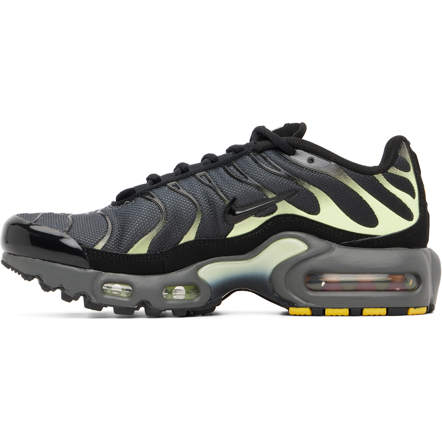 Nike Big Kids Gray & Green Air Max Plus Sneakers 