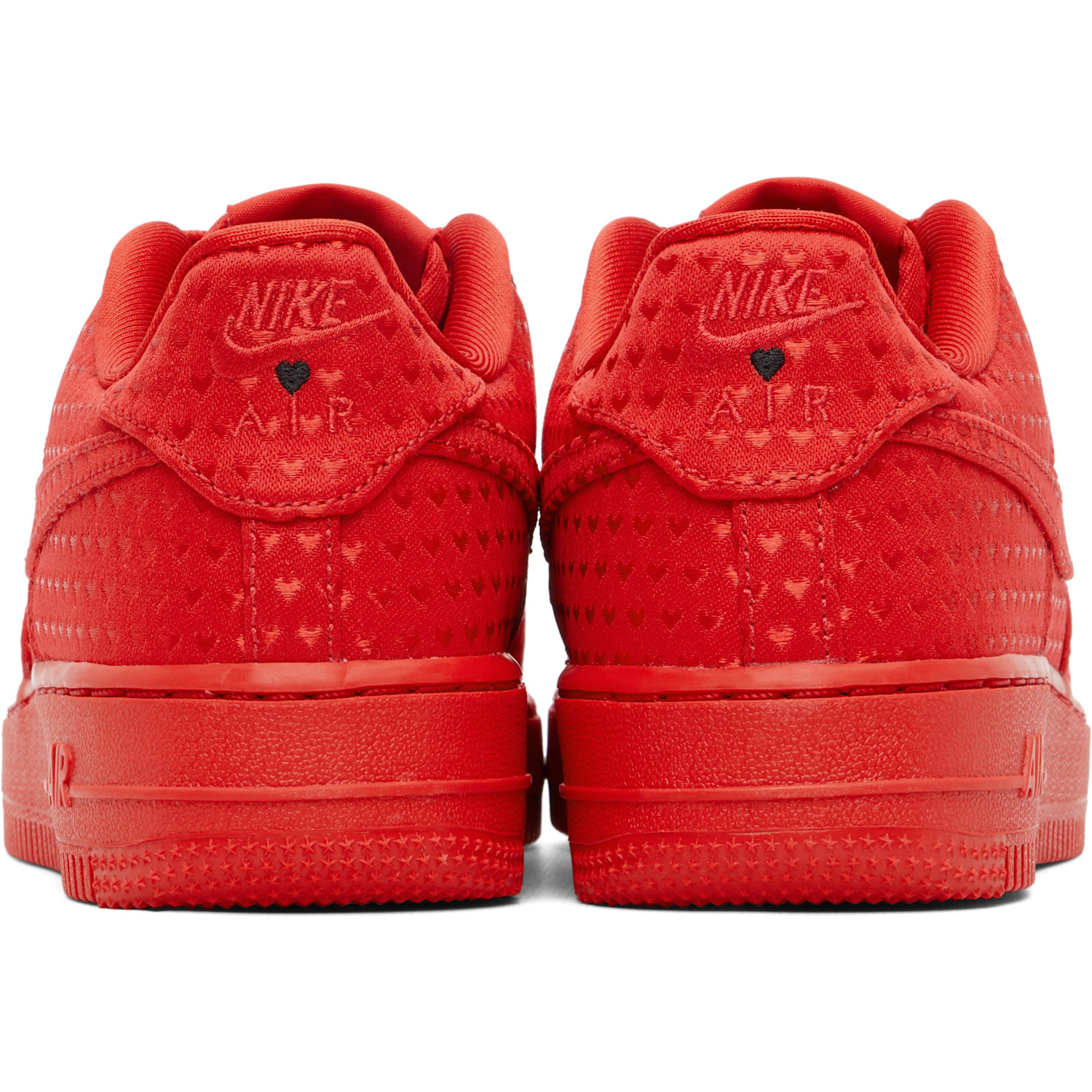  Nike Big Kids Red Air Force 1 Sneakers 