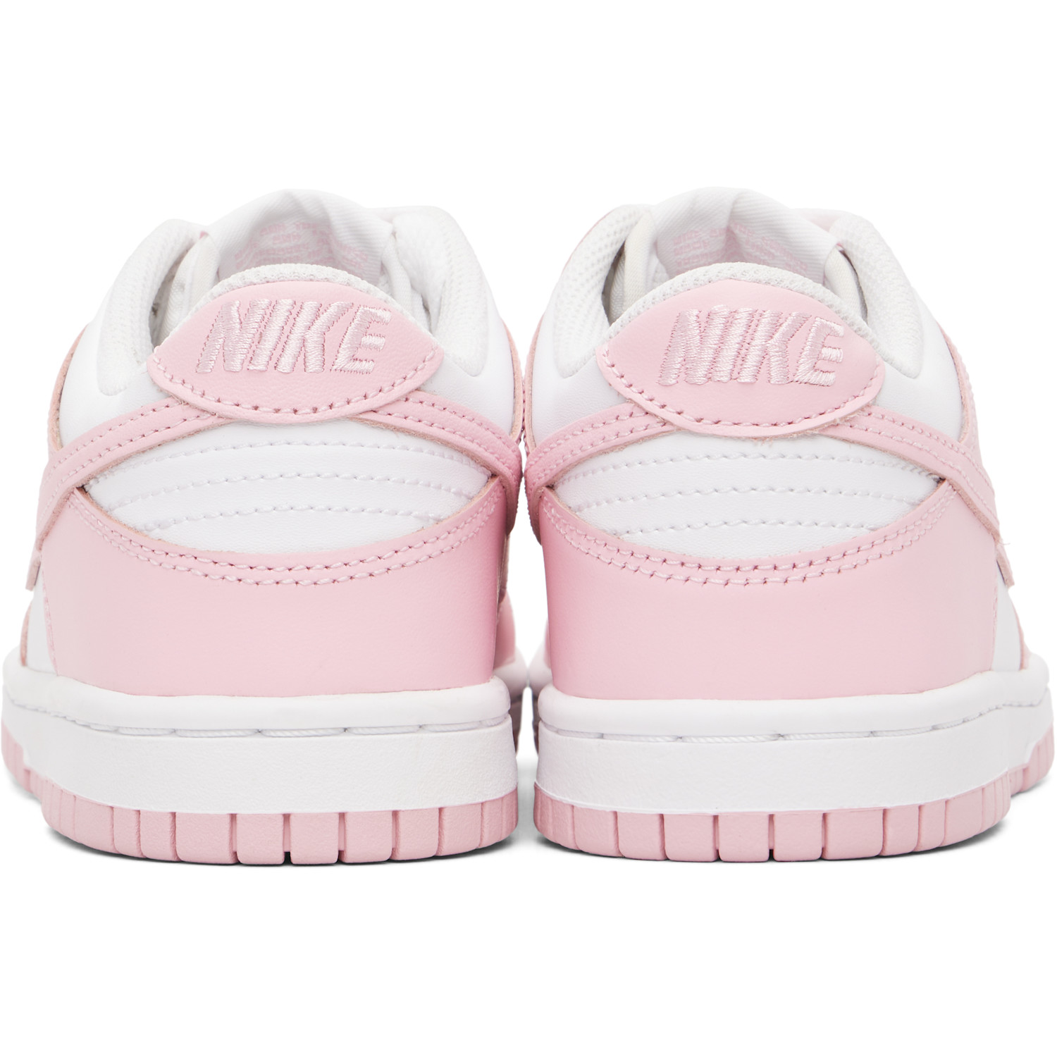  Nike Little Kids Pink & White Dunk Low Sneakers 