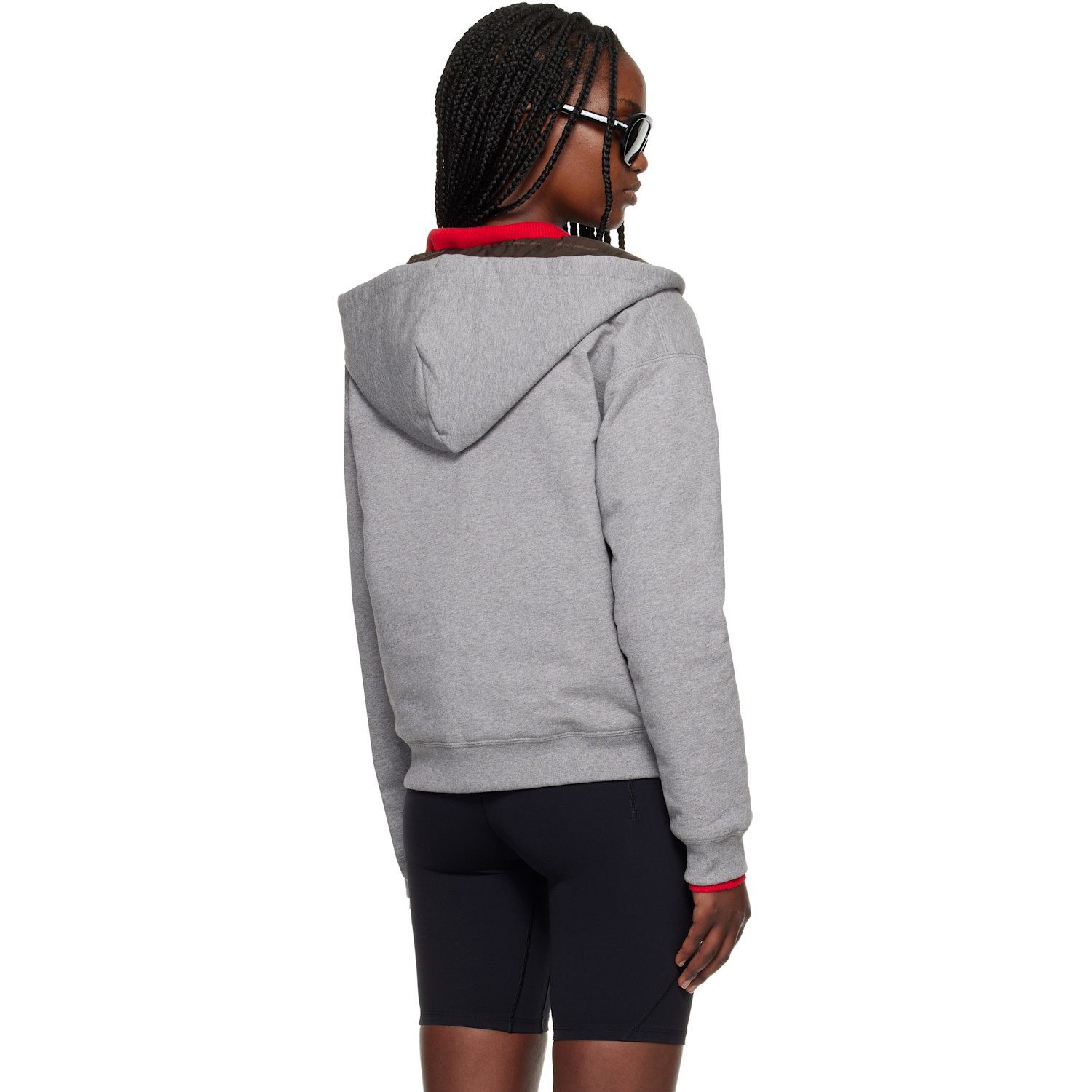  Canada Goose Brown & Gray Fuse Reversible Down Hoodie 