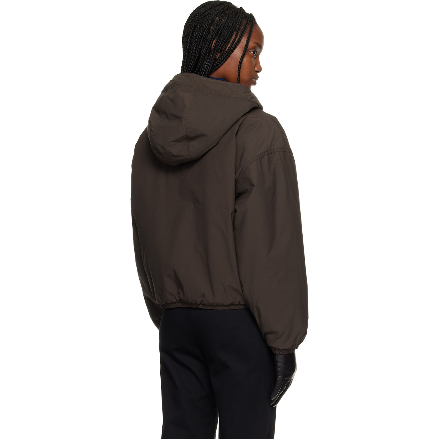  Canada Goose Beige & Brown Alberni Fleece Reversible Bomber Jacket 