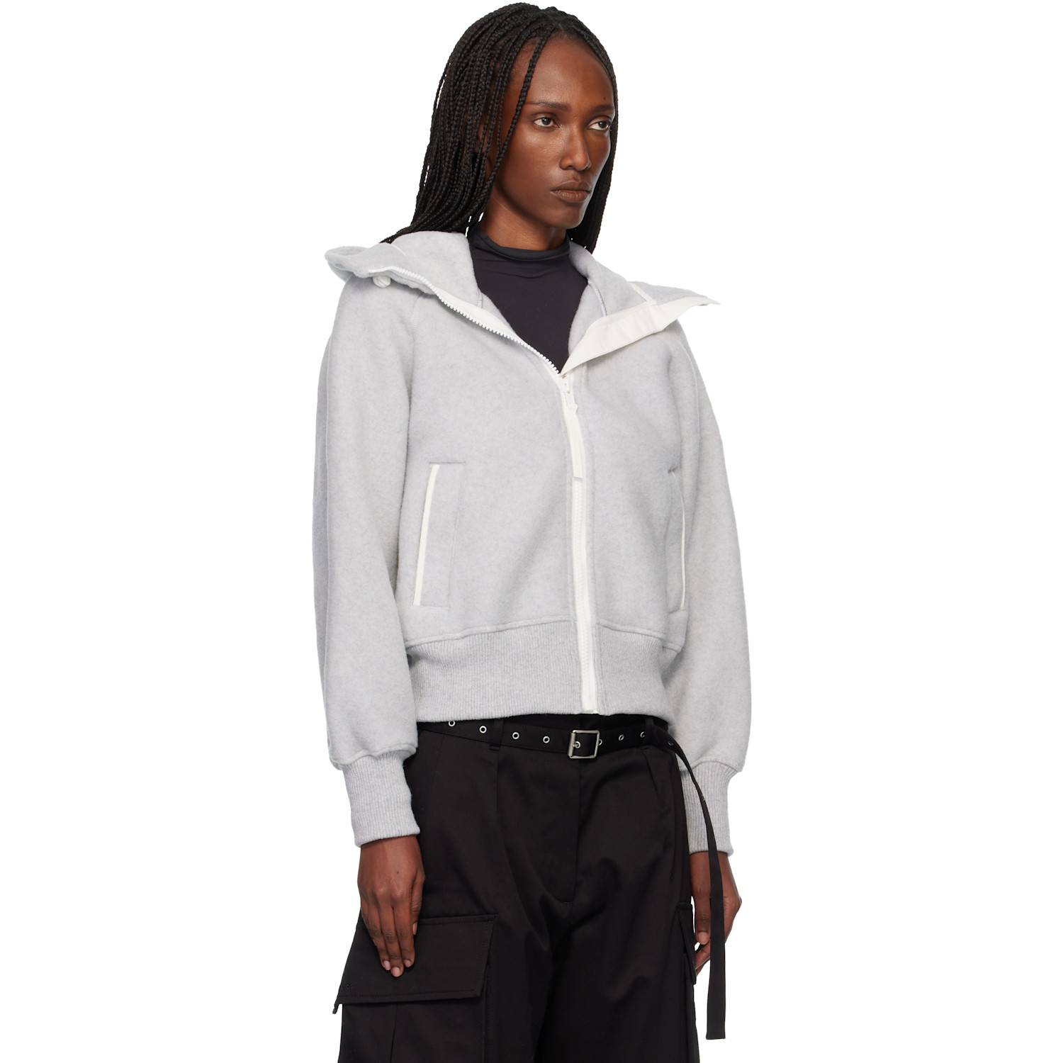  Canada Goose Gray 'white Label' Chilliwack Bomber Jacket 