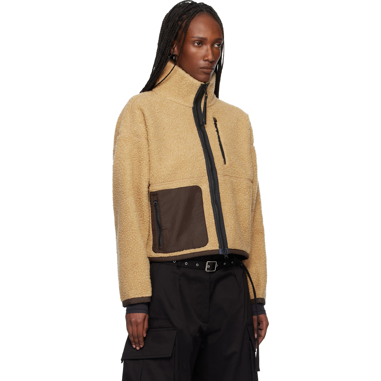 Canada Goose Beige Simcoe Zip Up Fleece Jacket 
