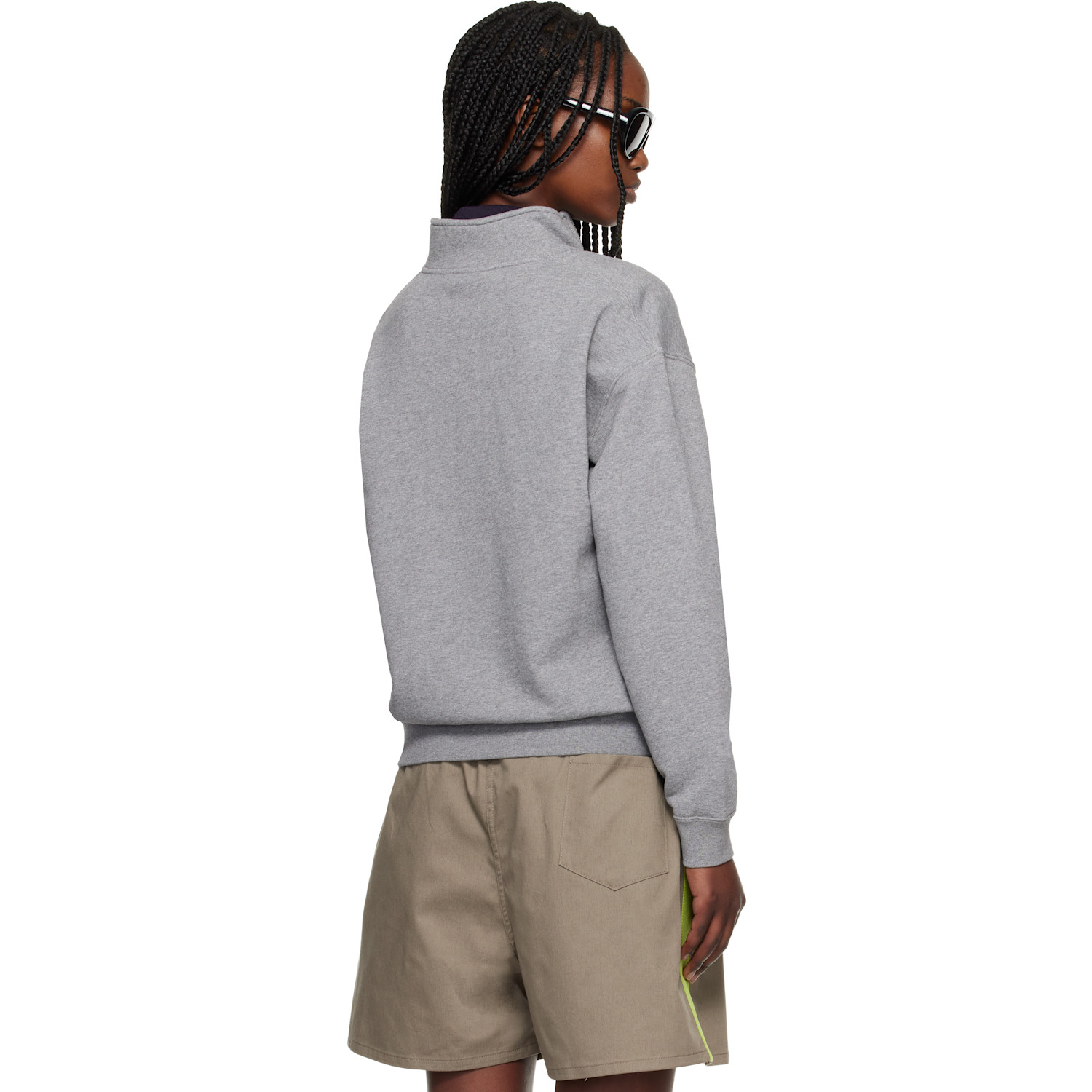  Canada Goose Gray Wander Quarter Zip Sweatshirt 