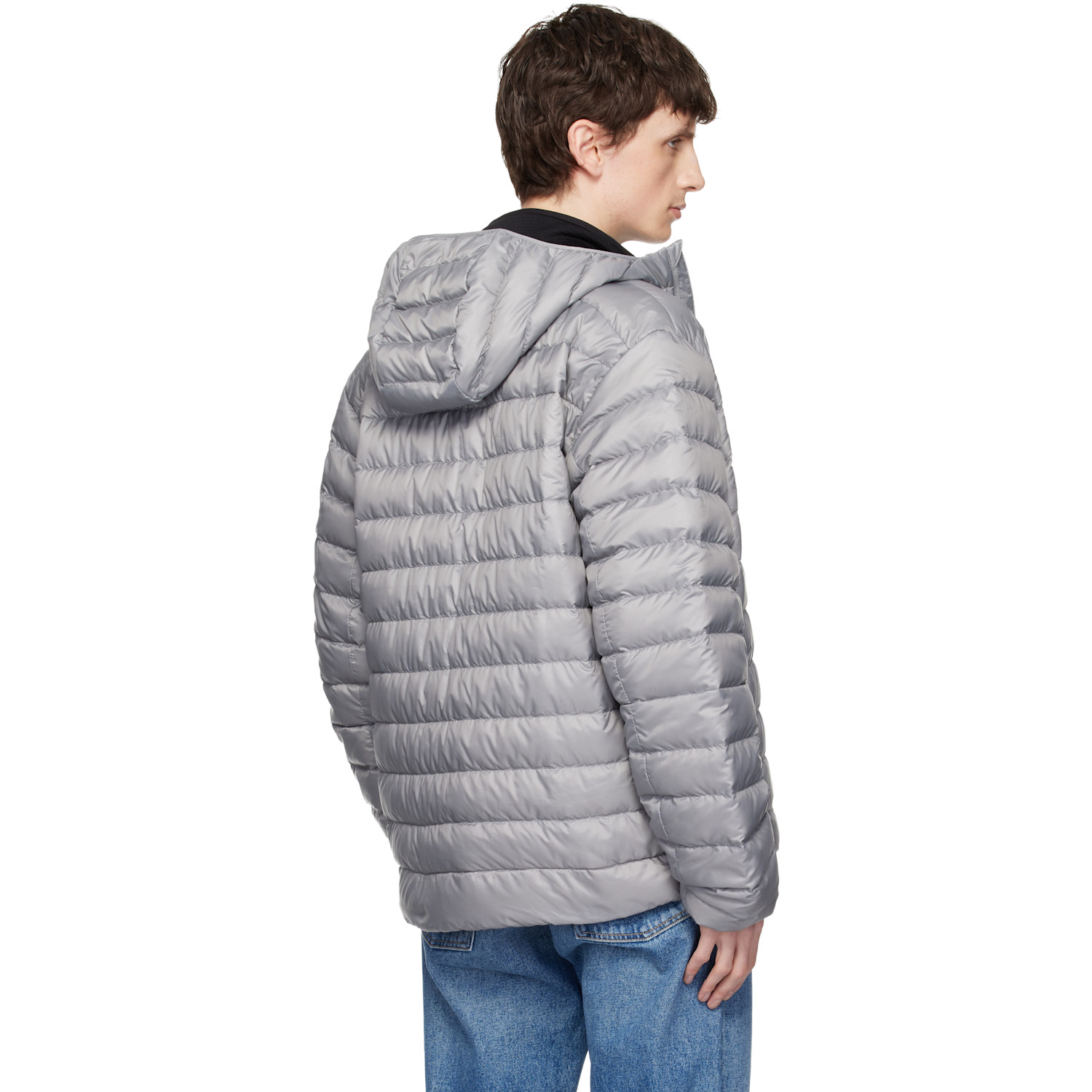  Canada Goose Gray 'tonal Label' Stratus Down Jacket 