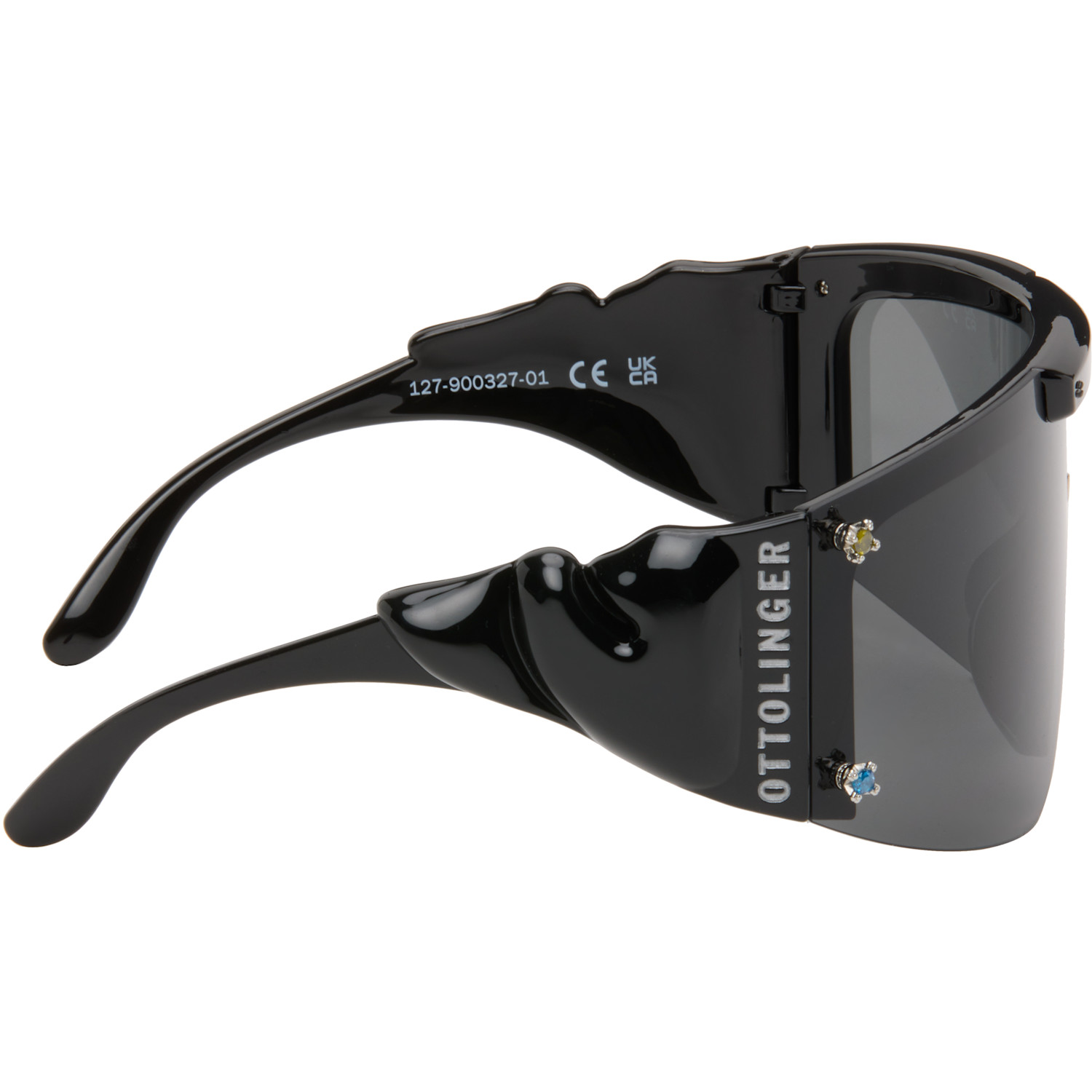  Ottolinger Black Gem-stud Knotted Sunglasses 
