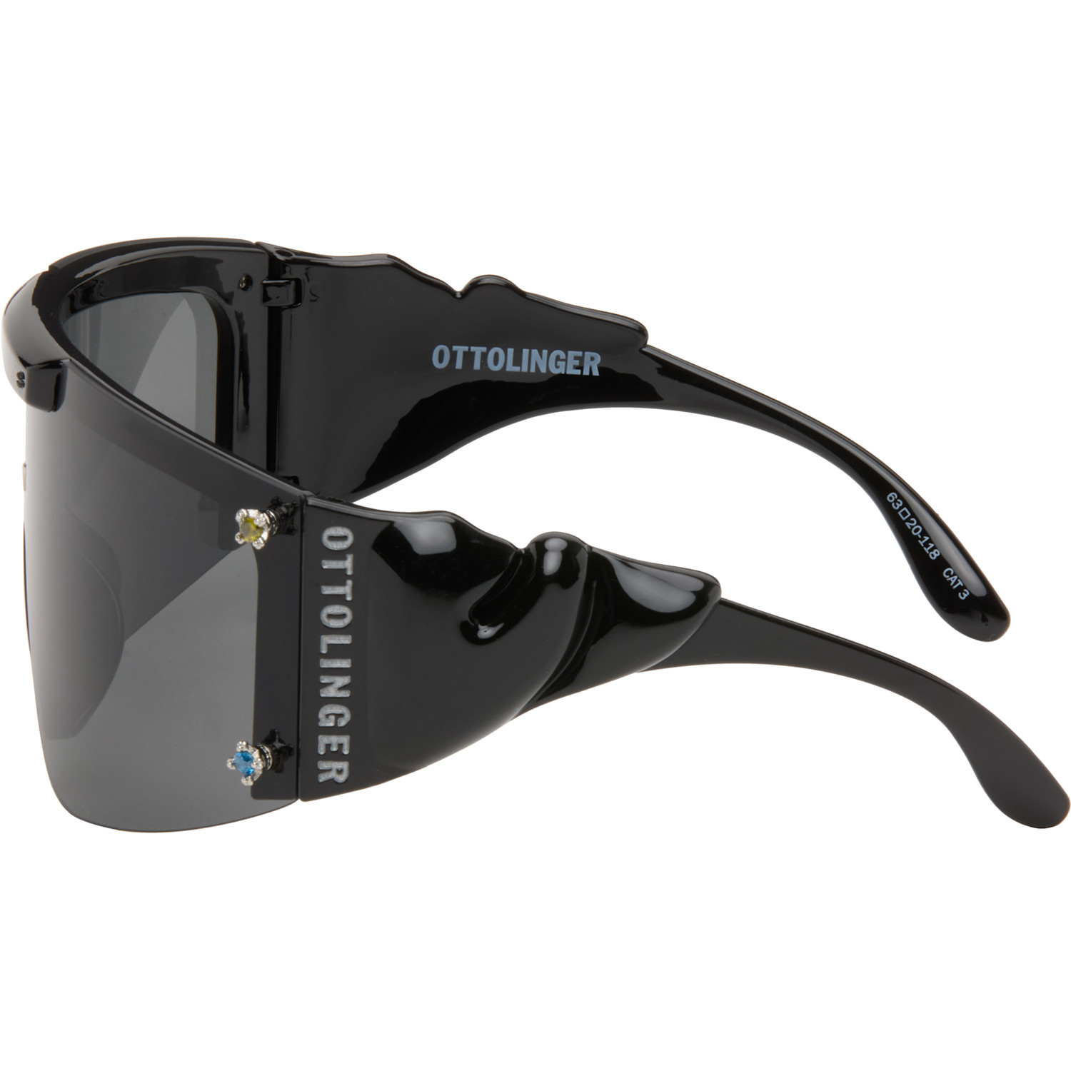  Ottolinger Black Gem-stud Knotted Sunglasses 