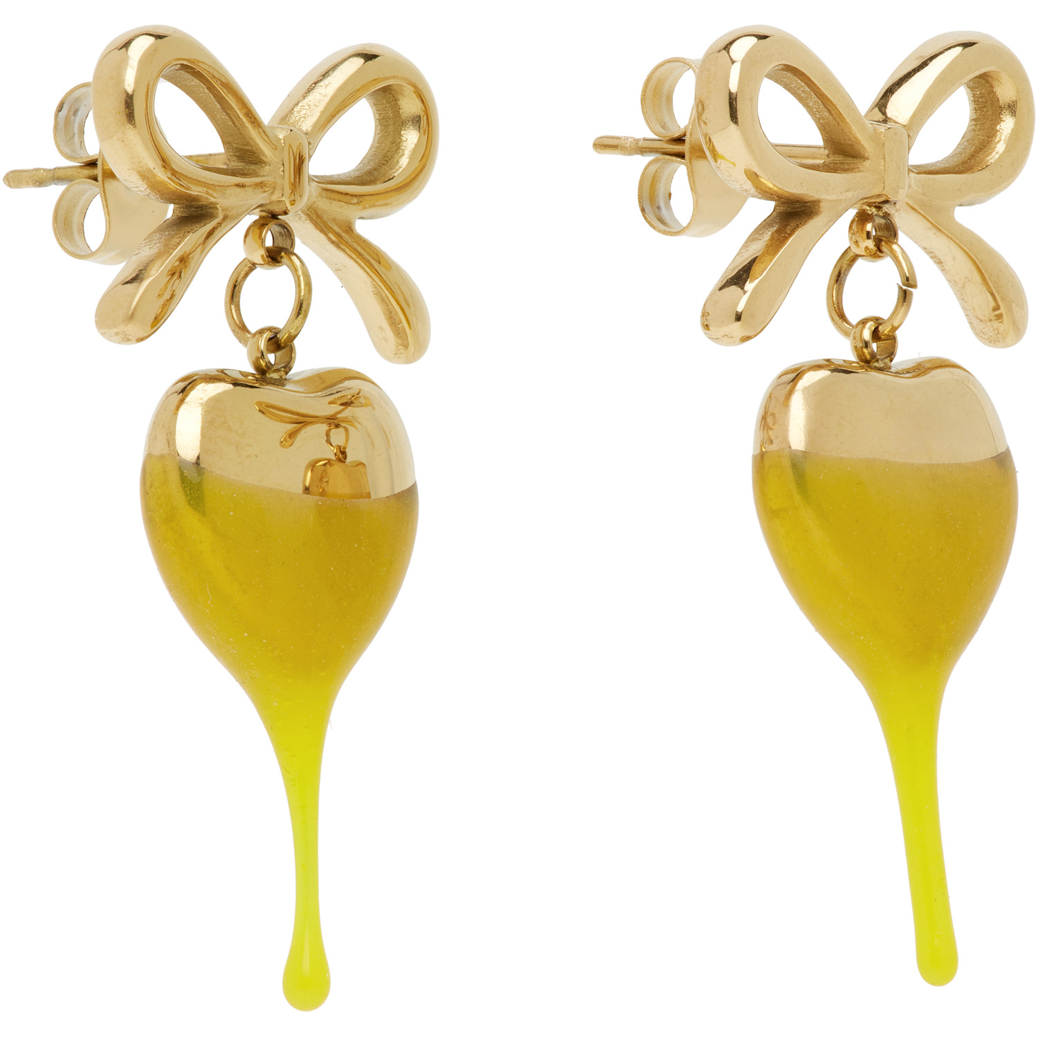  Ottolinger Dipped Bow Heart Earrings 