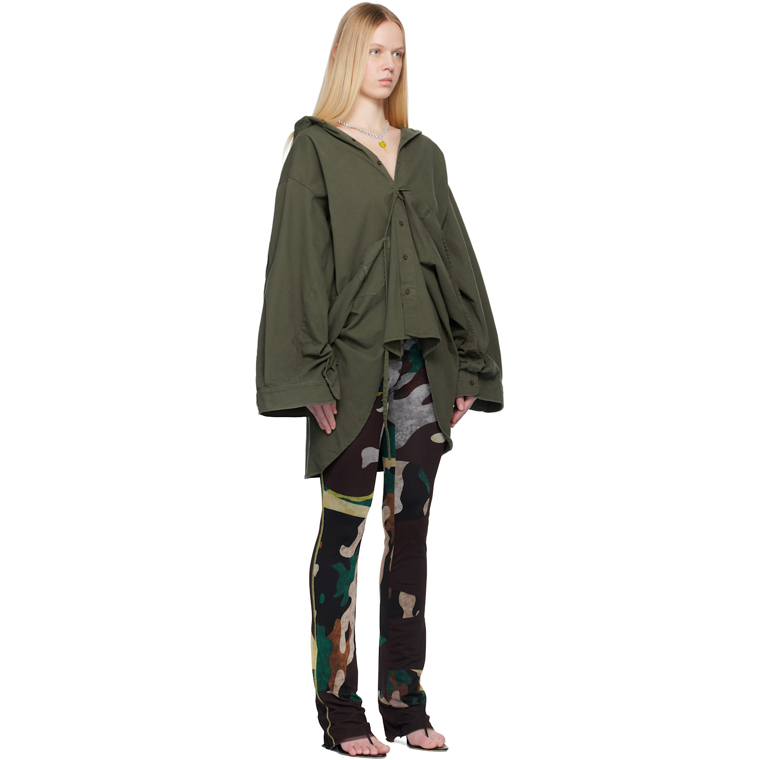  Ottolinger Khaki Liberated Double Overshirt 