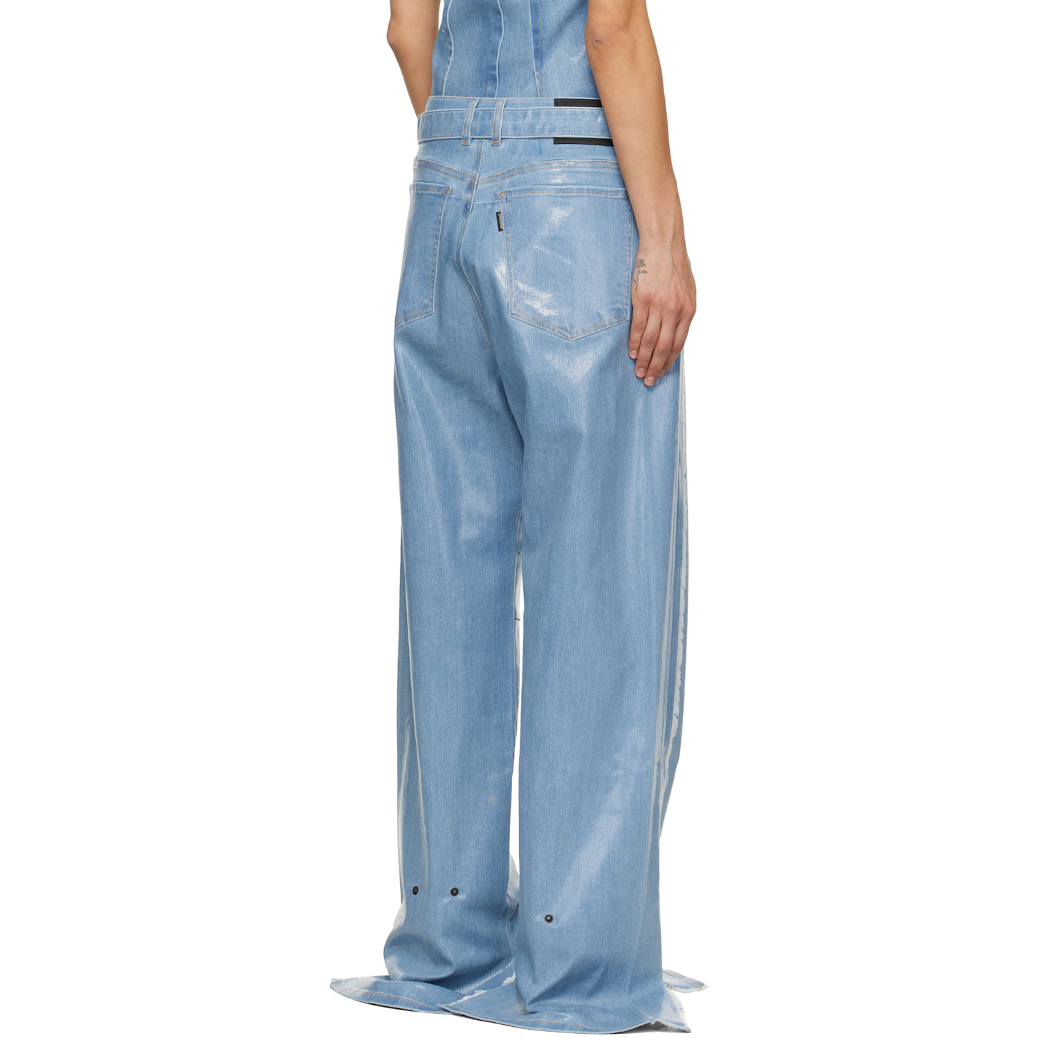  Ottolinger Blue Glazed Baggy Jeans 