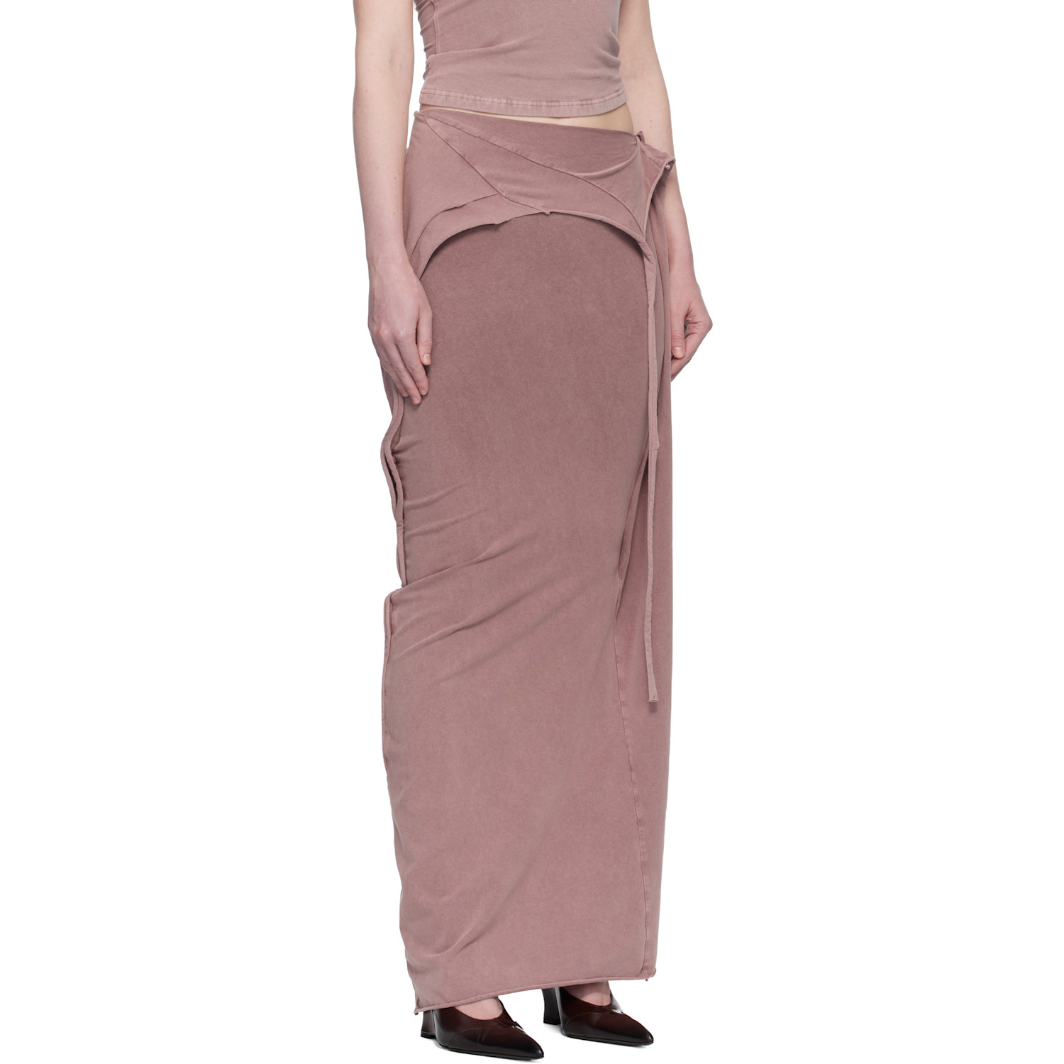  Ottolinger Pink Slitted Maxi Skirt 