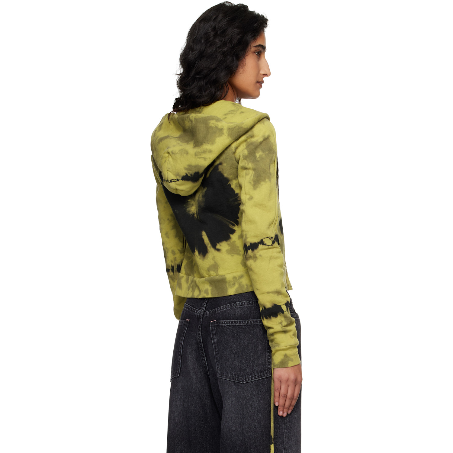  Ottolinger Yellow Sutured Zip Hoodie 