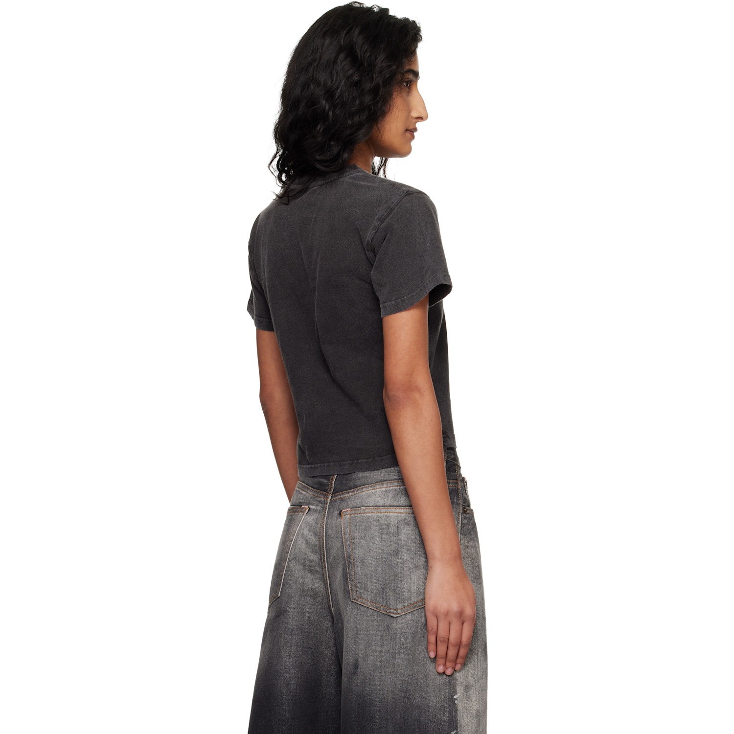  Ottolinger Black Pierced Fitted T-shirt 
