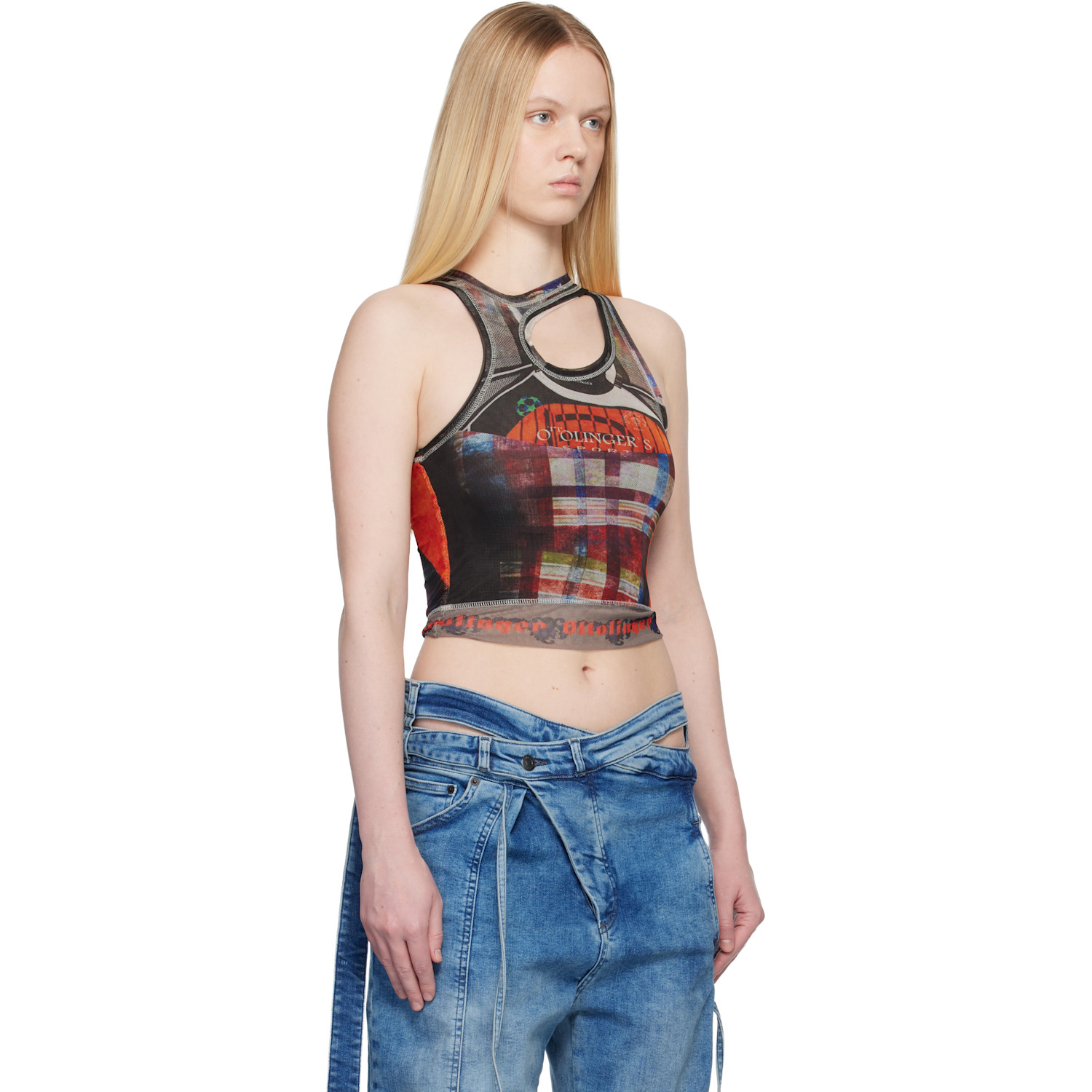  Ottolinger Ssense Exclusive Multicolor Mesh Tank Top 