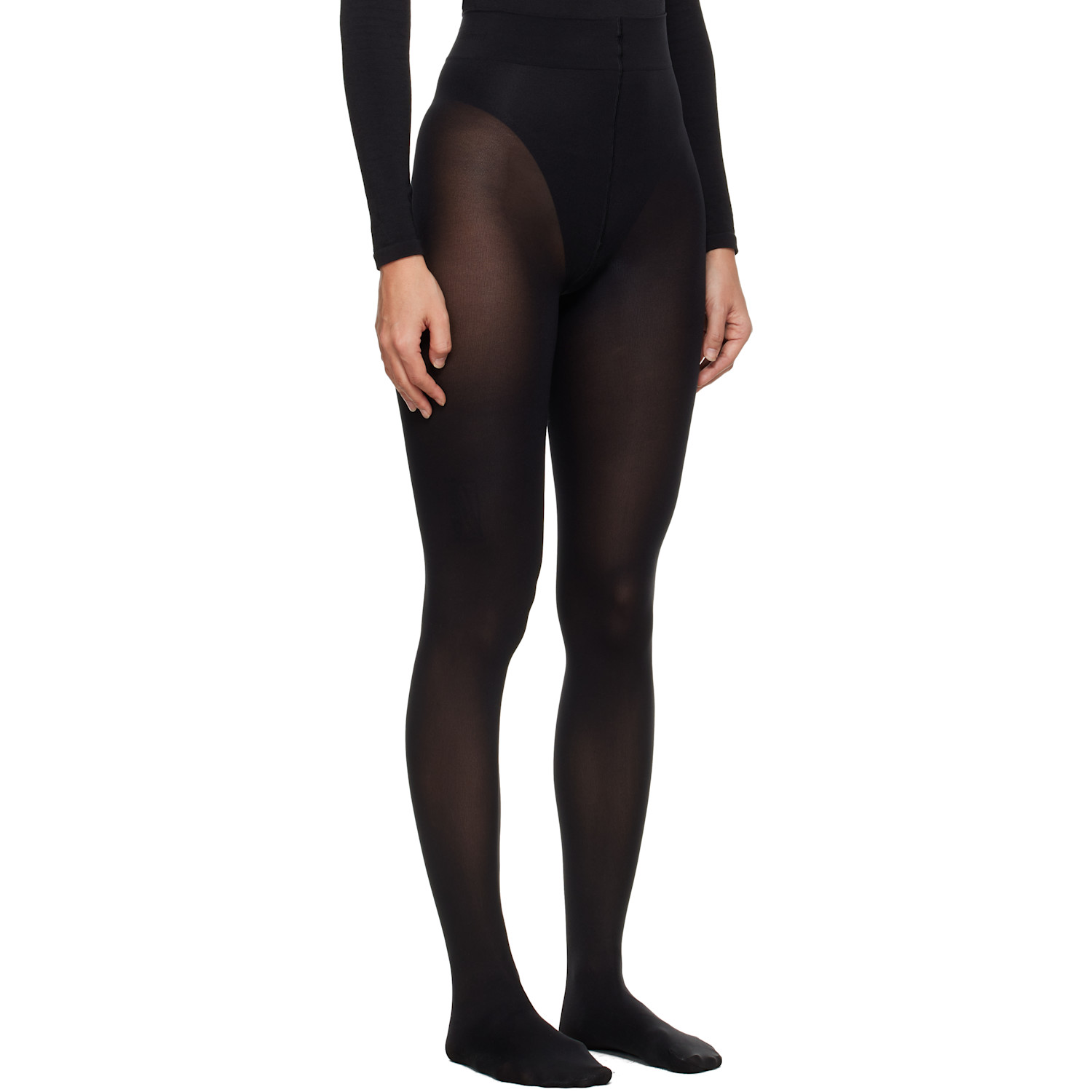  Wolford Black Velvet De Luxe 66 Tights 