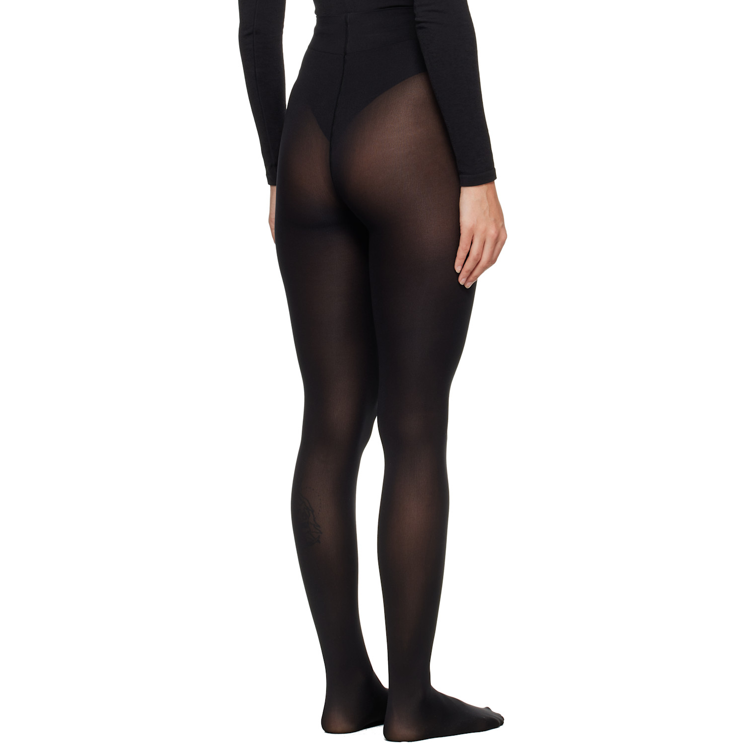  Wolford Black Velvet De Luxe 66 Tights 