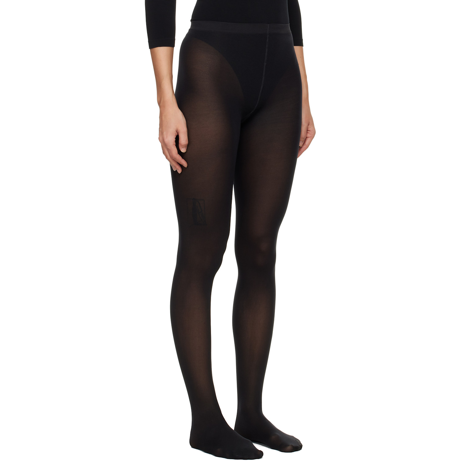 Wolford Black 'velvet De Luxe' 50 Tights 