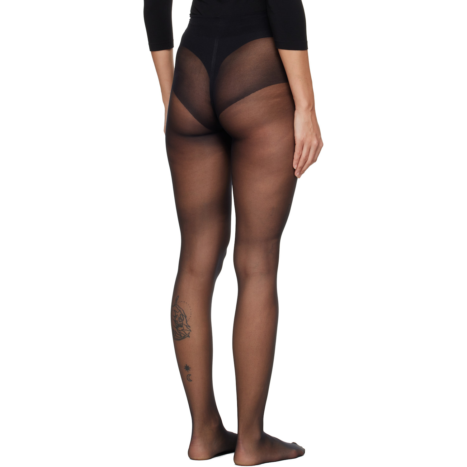  Wolford Black Pure 10 Tights 