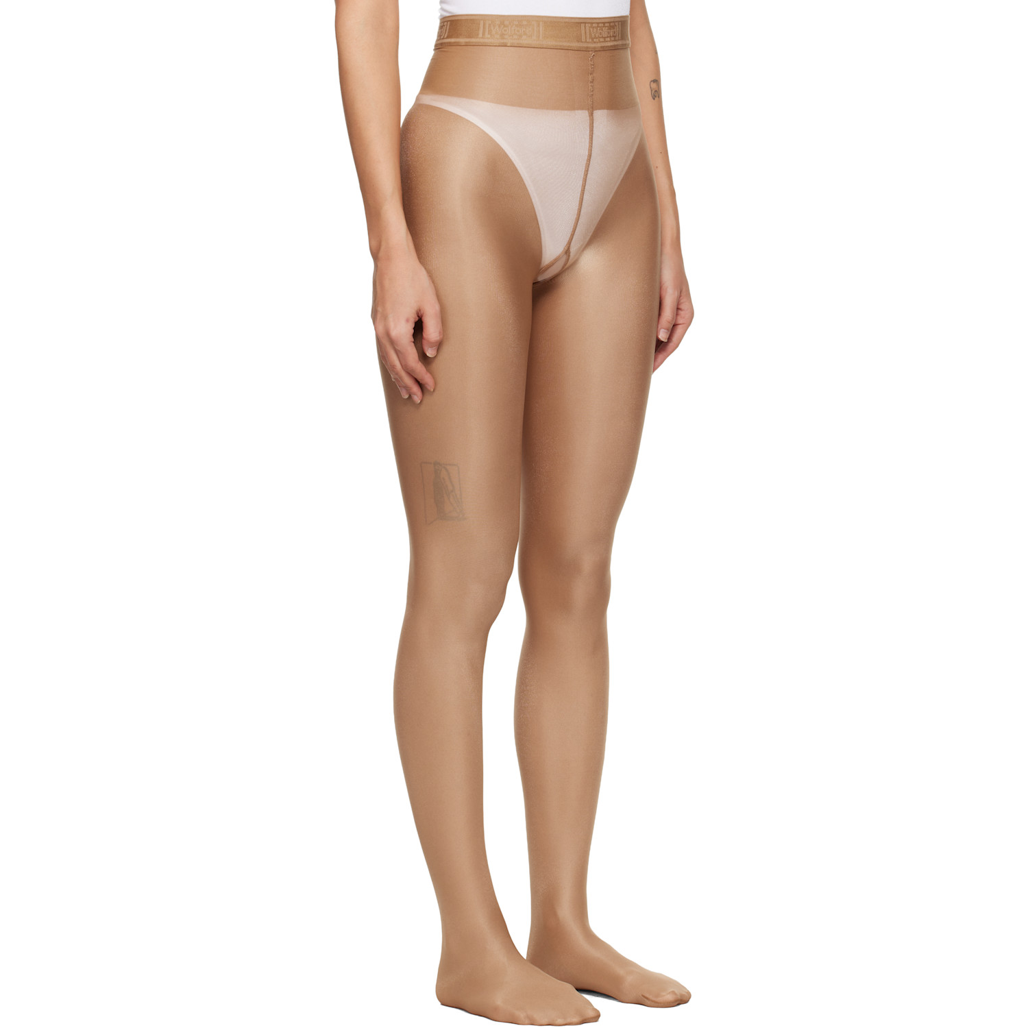  Wolford Tan Neon 40 Tights 