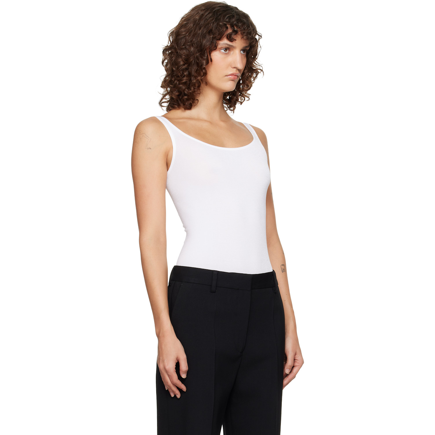  Wolford White Jamaika String Bodysuit 