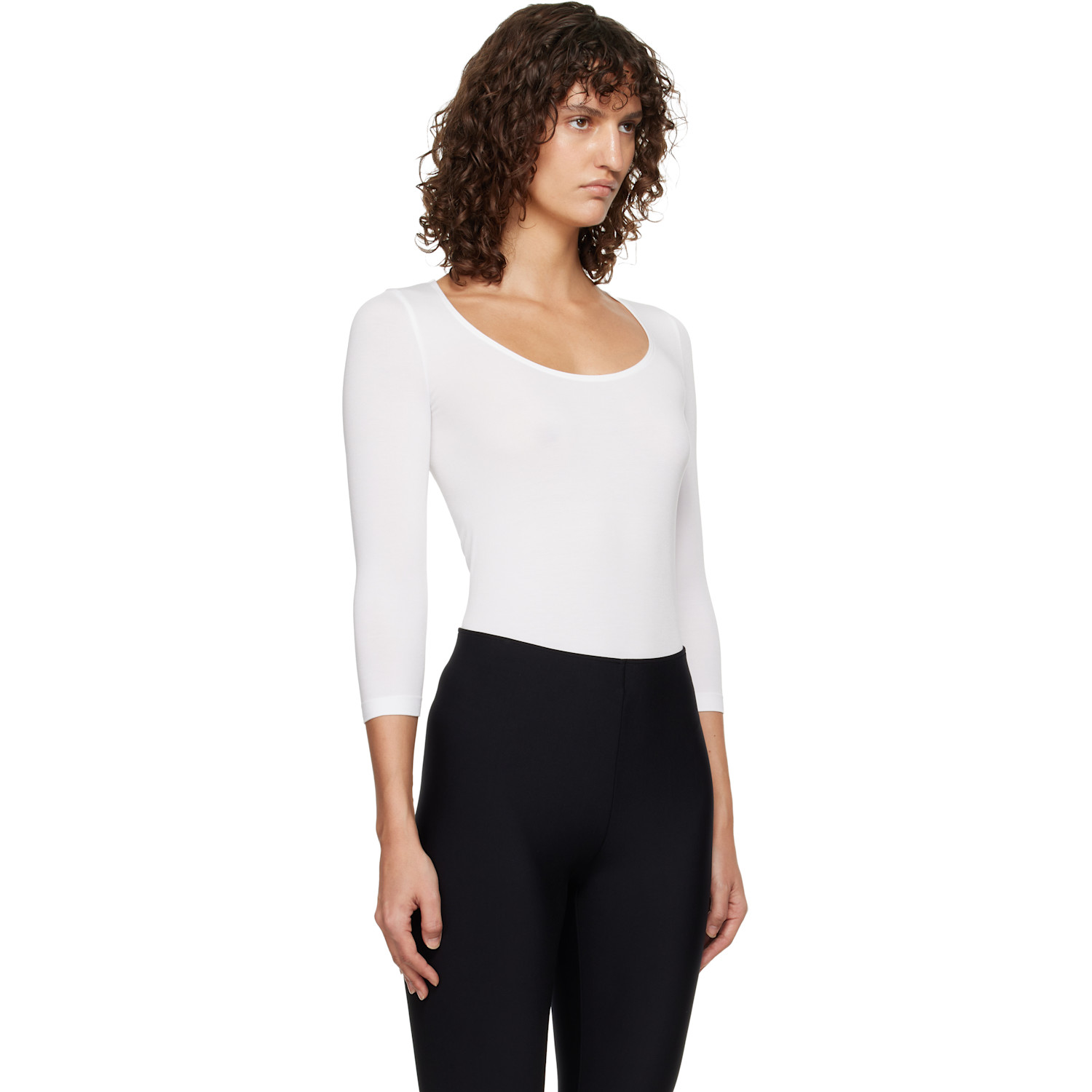  Wolford White Tokio String Bodysuit 