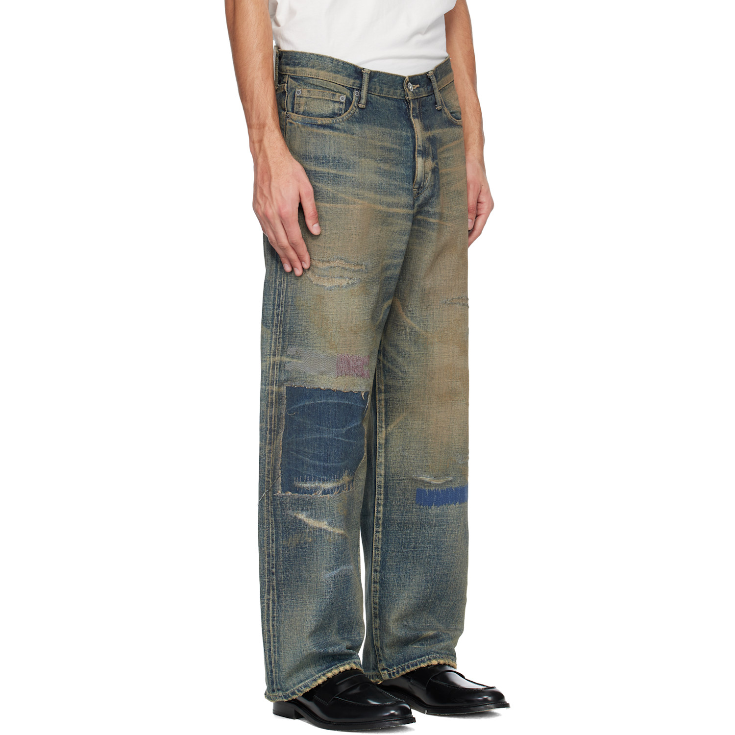  Neighborhood Blue Dp Wide Jeans 