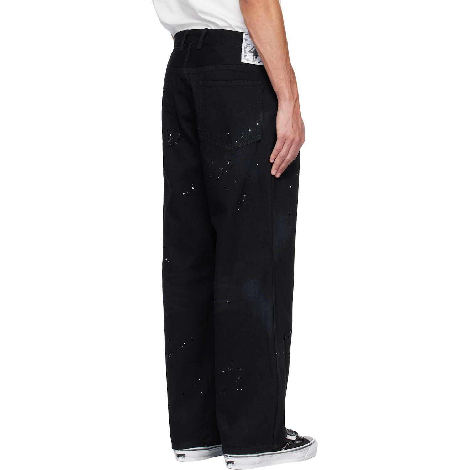  Neighborhood Black Washed Utility Jeans 