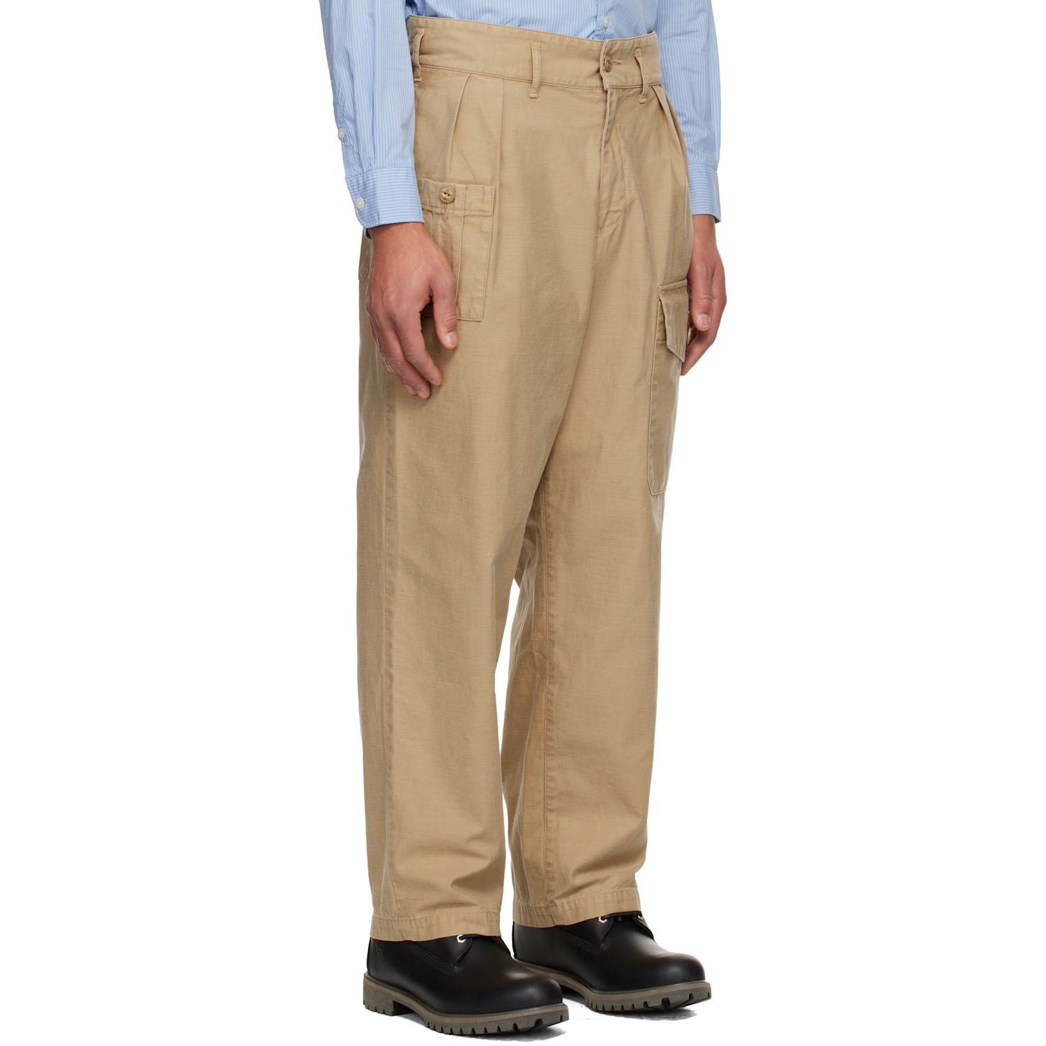  Neighborhood Beige Two Tuck Cargo Pants 