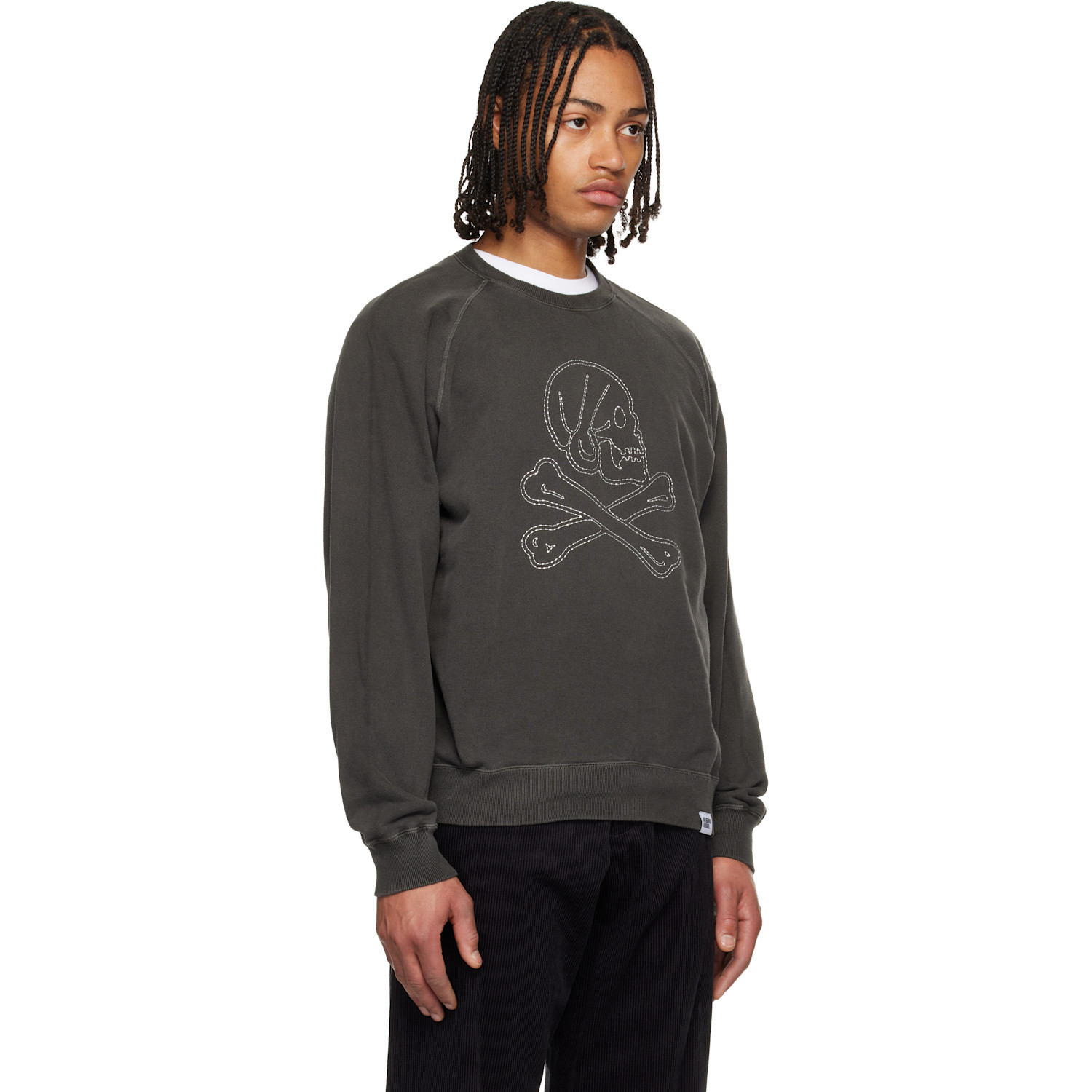  Neighborhood Gray Pigment Dyed Sweatshirt 