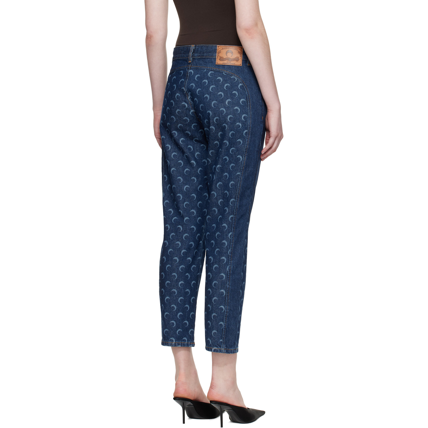  Marine Serre Blue Slim Fit Denim Jeans 