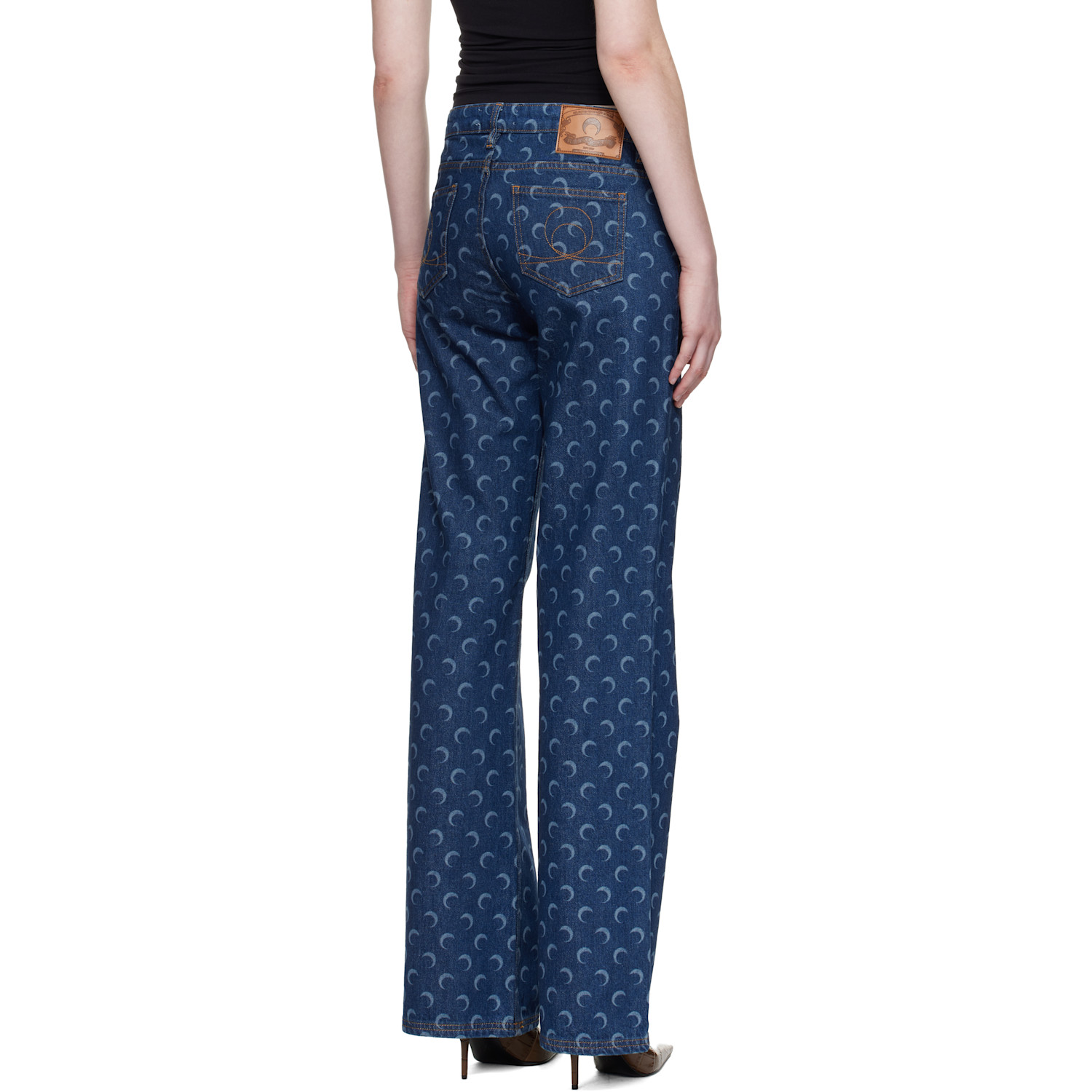  Marine Serre Blue Flare Jeans 
