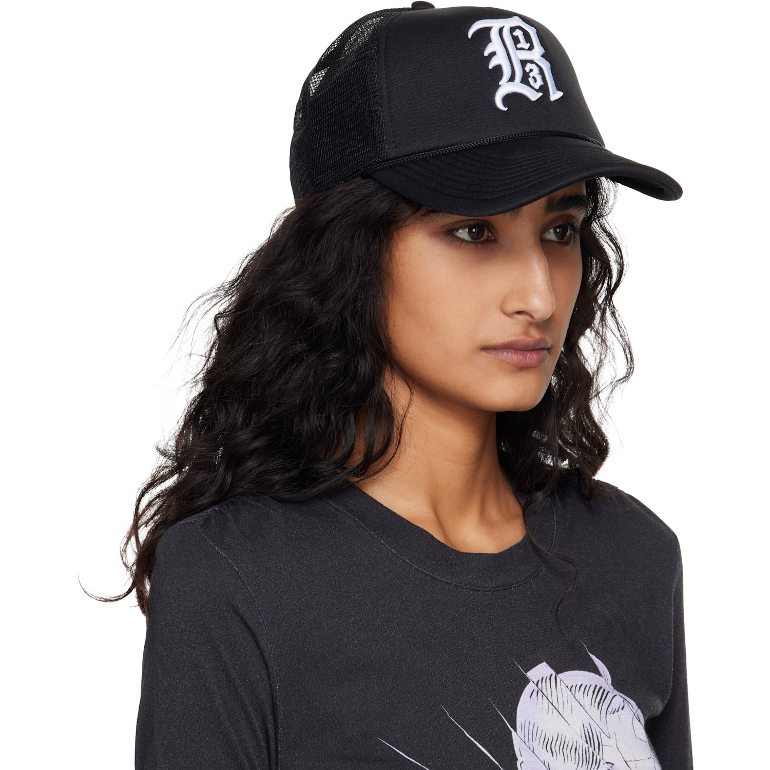  R13 Black 'r13' Trucker Cap 
